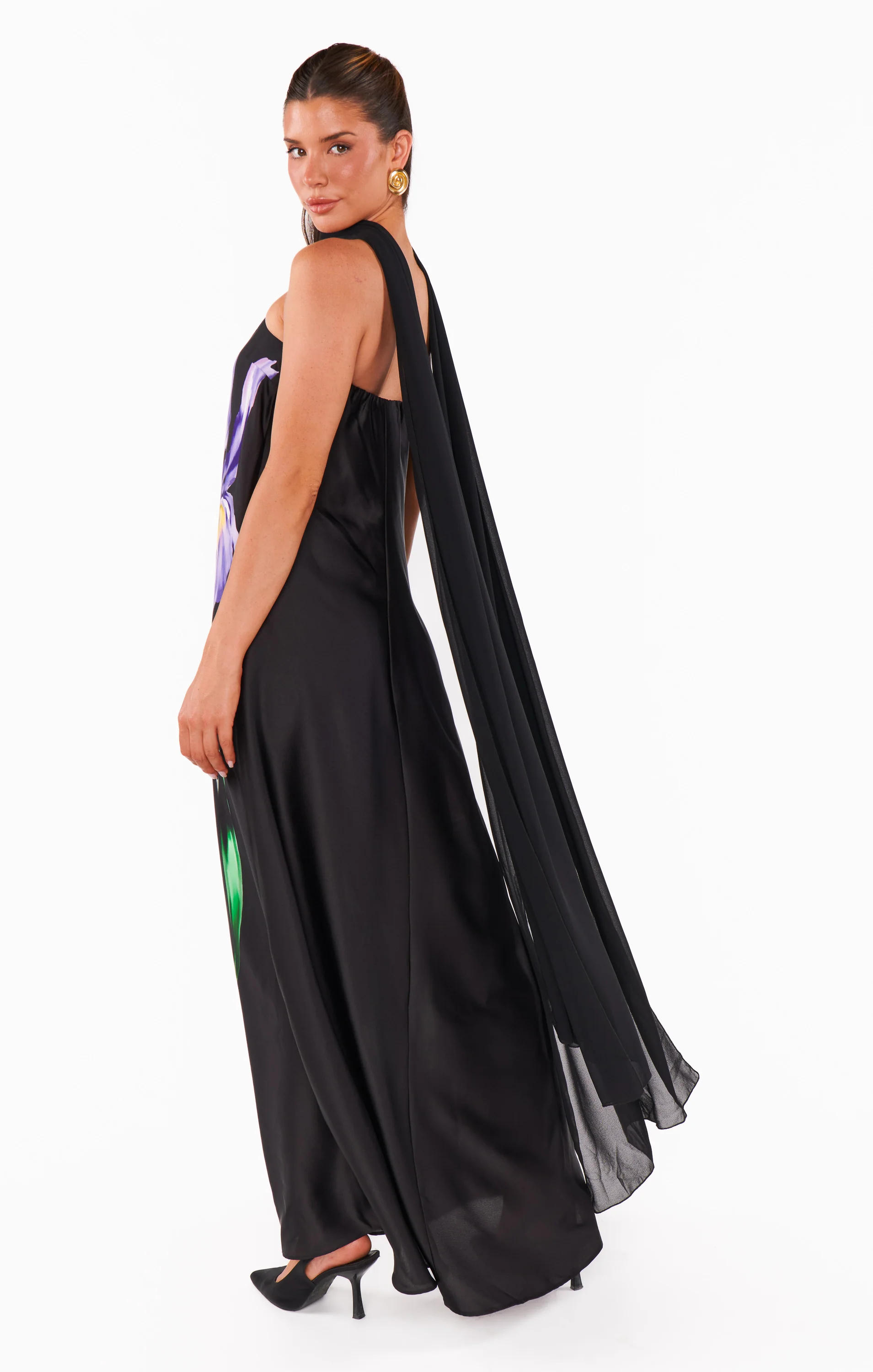 Renee Maxi Dress ~ Wild Iris Luxe Satin - Image 19