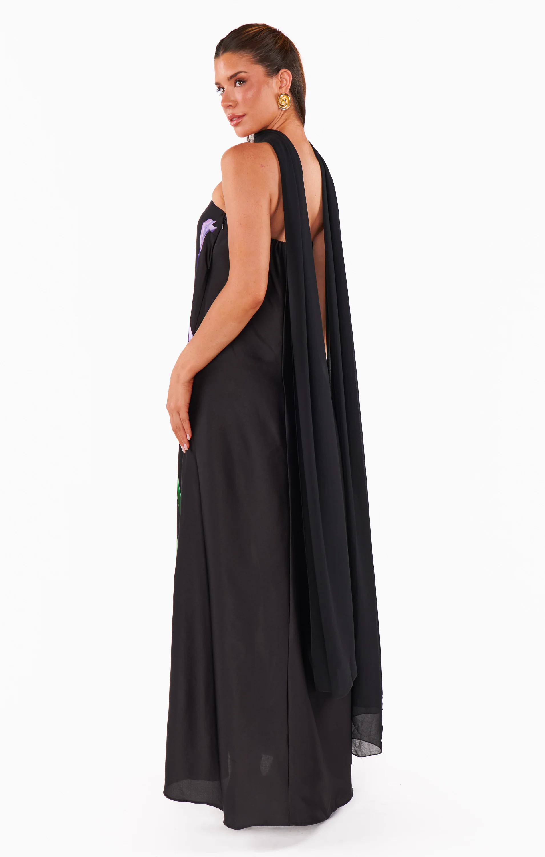 Renee Maxi Dress ~ Wild Iris Luxe Satin - Image 8