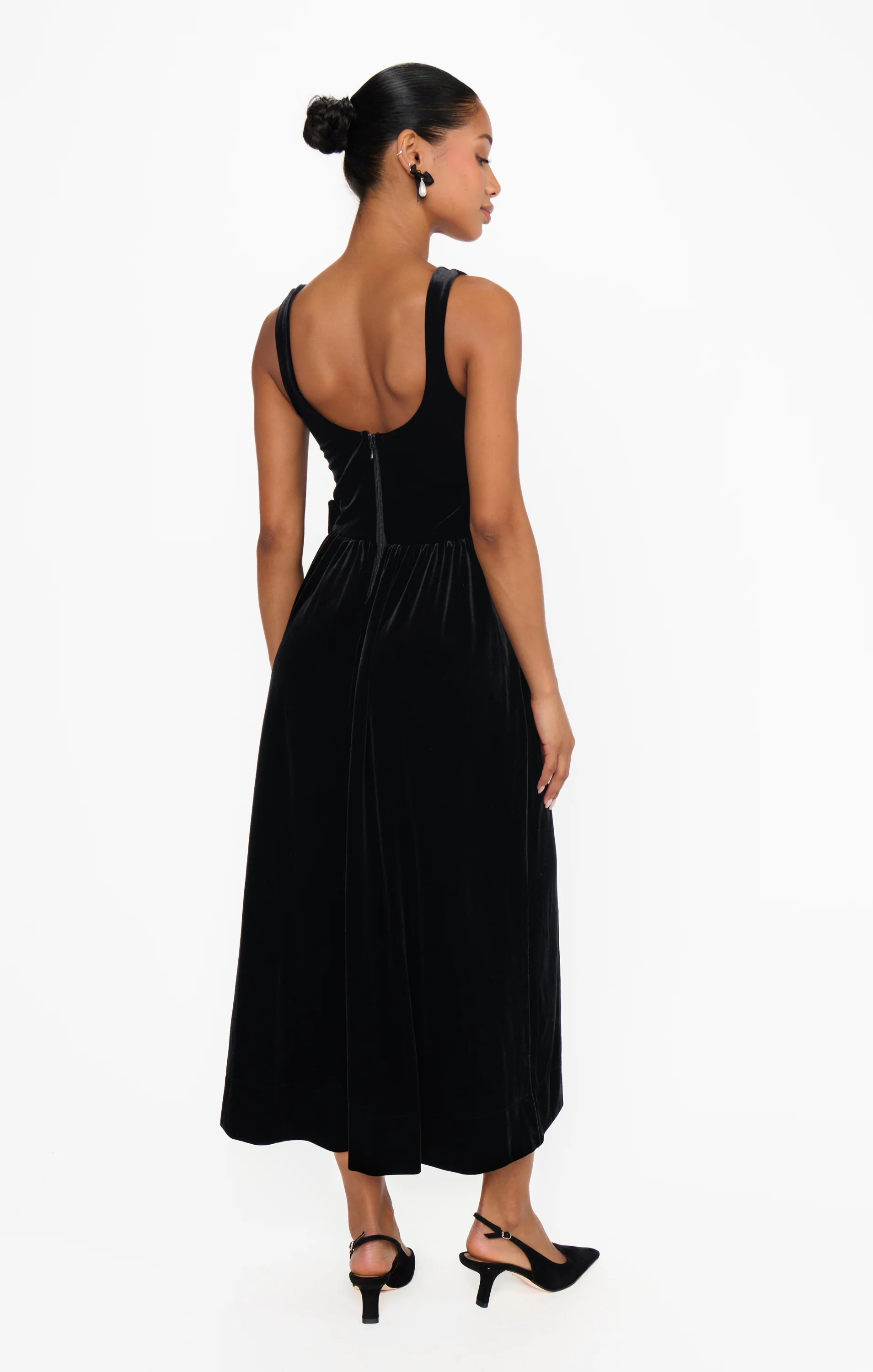 Ricci Midi Dress ~ Black Velvet - Image 4