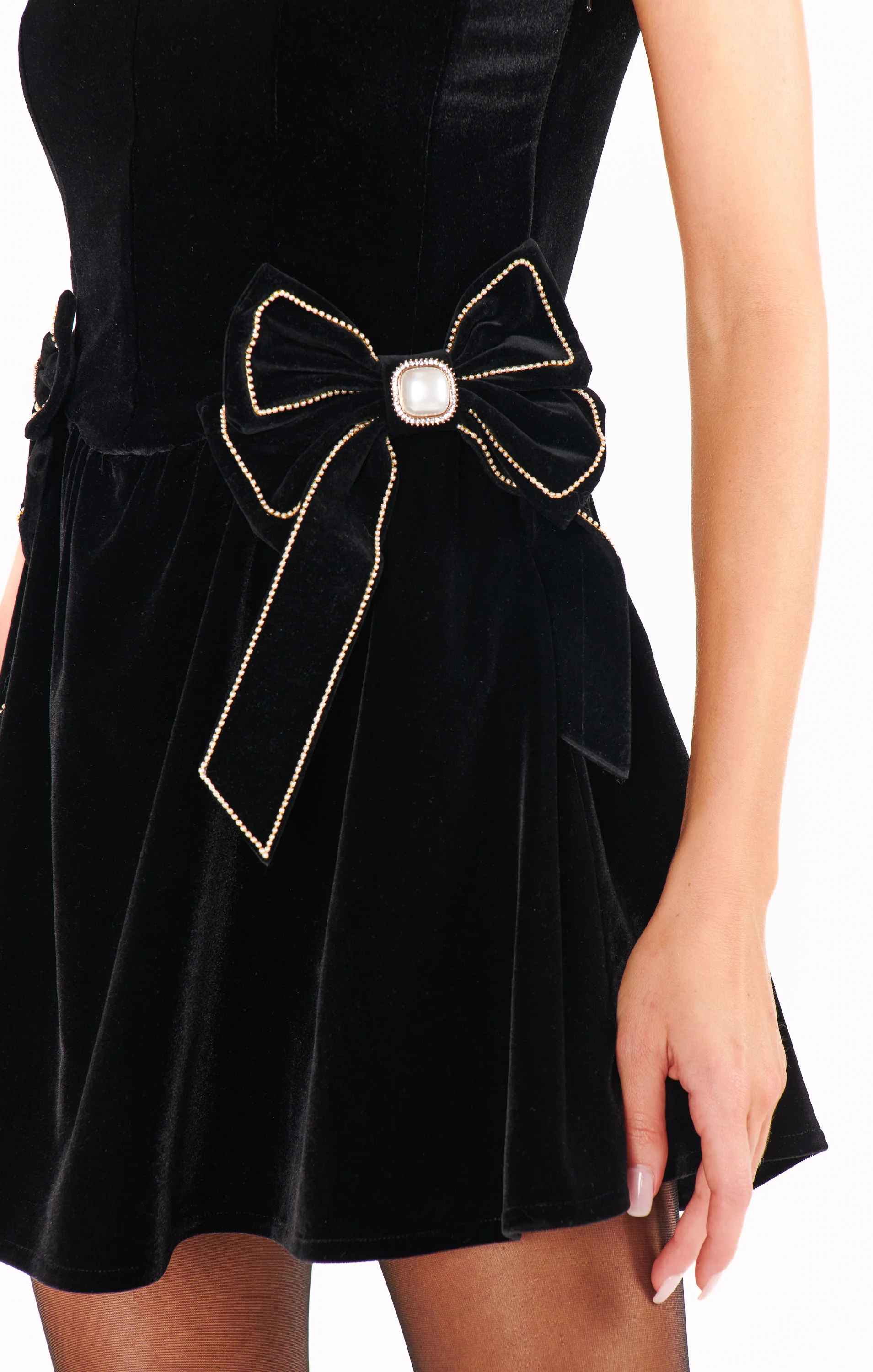 Ricci Skort Dress ~ Black Velvet - Image 7
