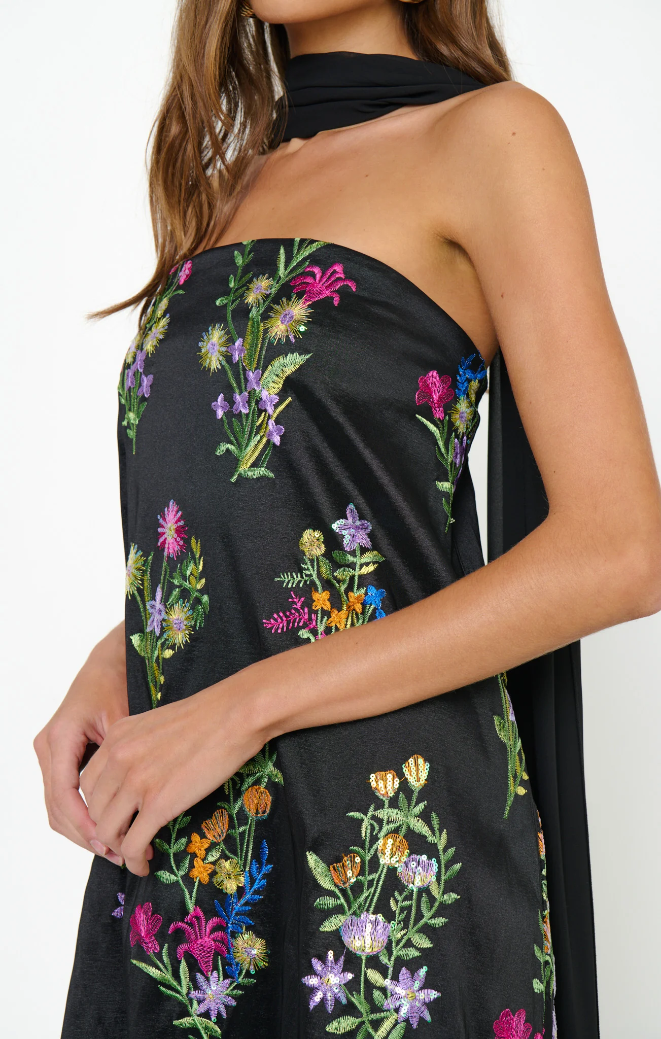 Riley Maxi Dress ~ Ethereal Sequins Black - Image 2