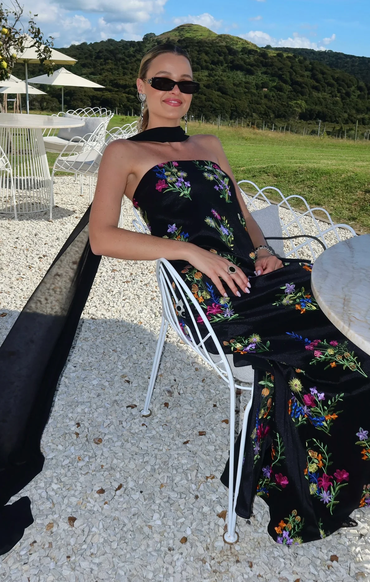 Riley Maxi Dress ~ Ethereal Sequins Black - Image 3