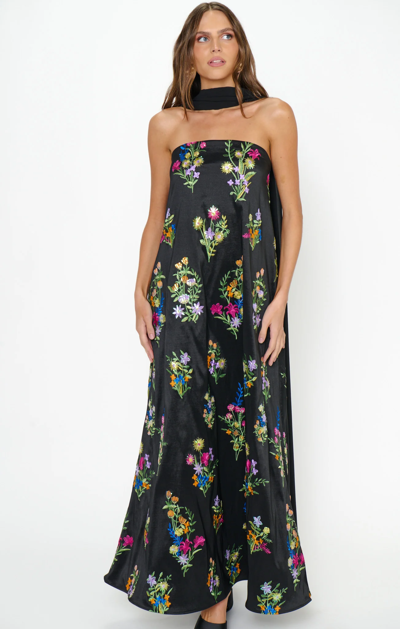 Riley Maxi Dress ~ Ethereal Sequins Black - Image 4
