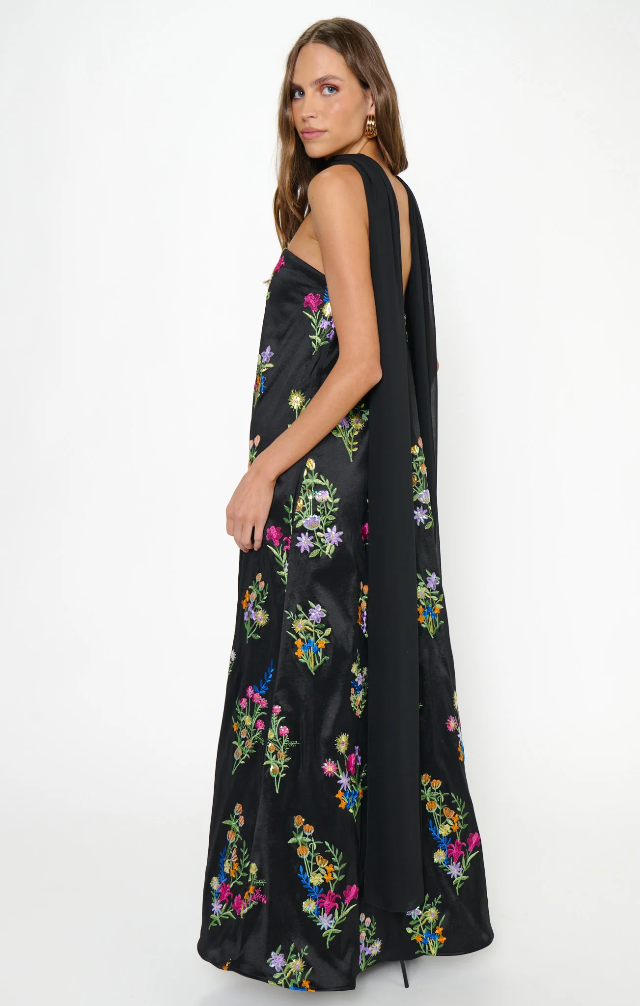 Riley Maxi Dress ~ Ethereal Sequins Black - Image 6