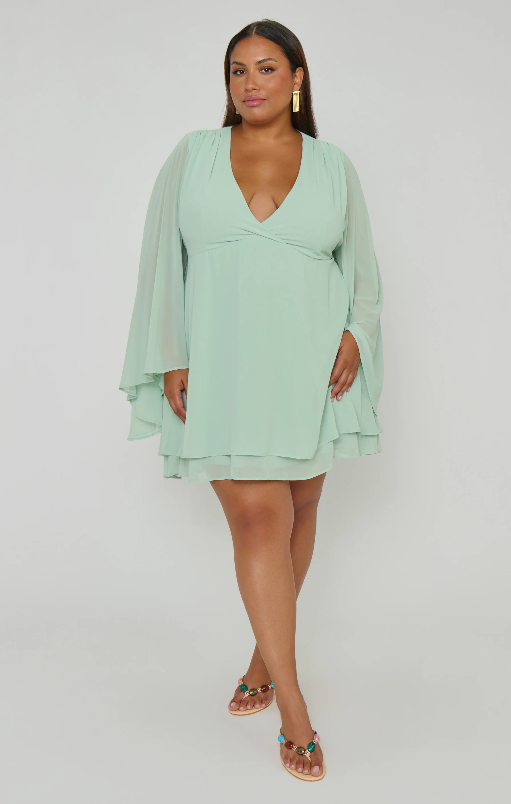 Robin Mini Dress ~ Sage Chiffon - Image 10