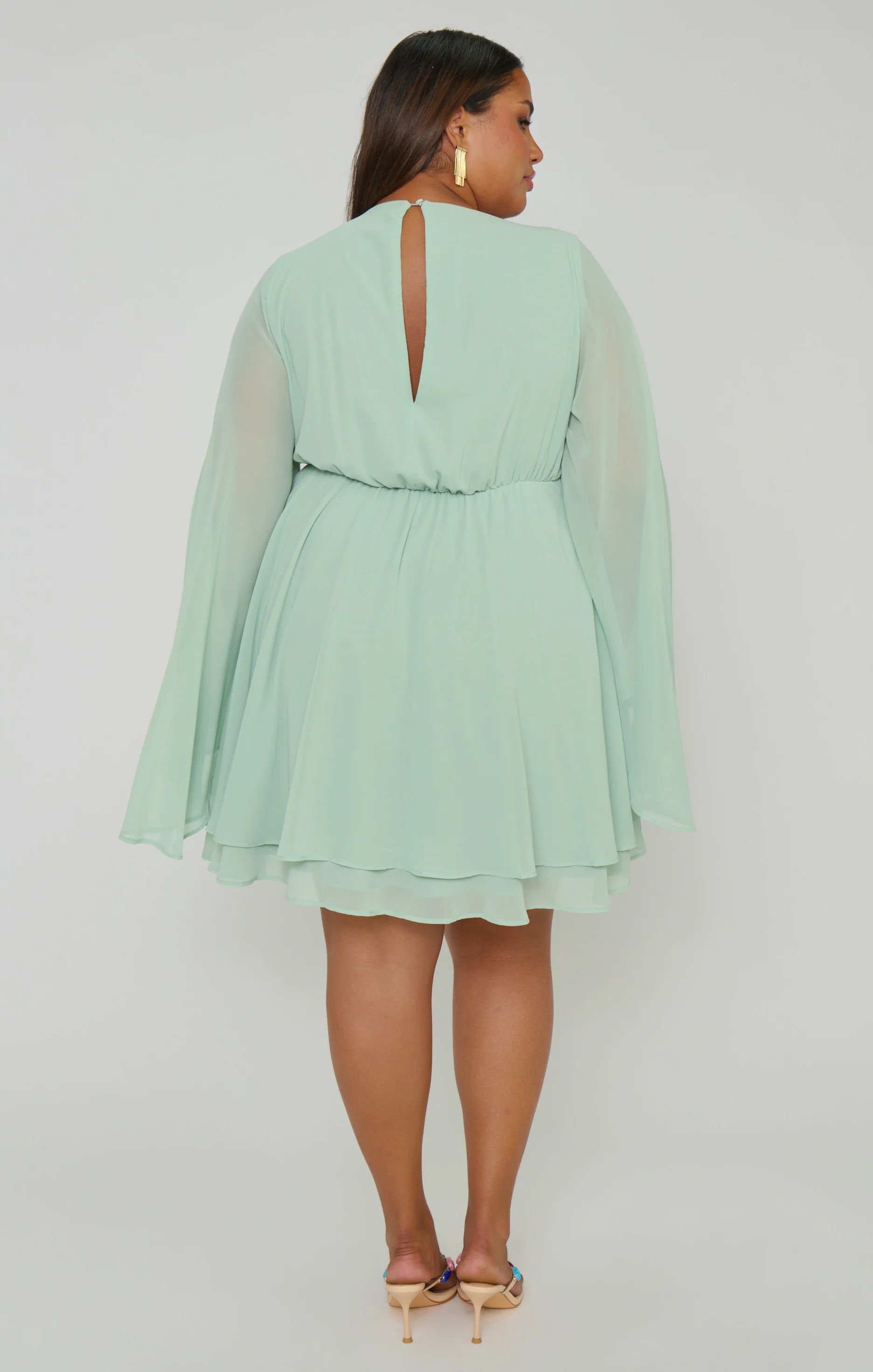 Robin Mini Dress ~ Sage Chiffon - Image 11