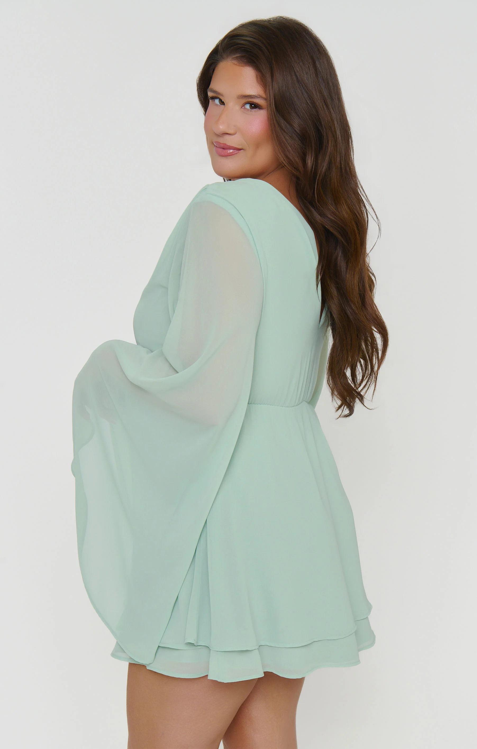Robin Mini Dress ~ Sage Chiffon - Image 5