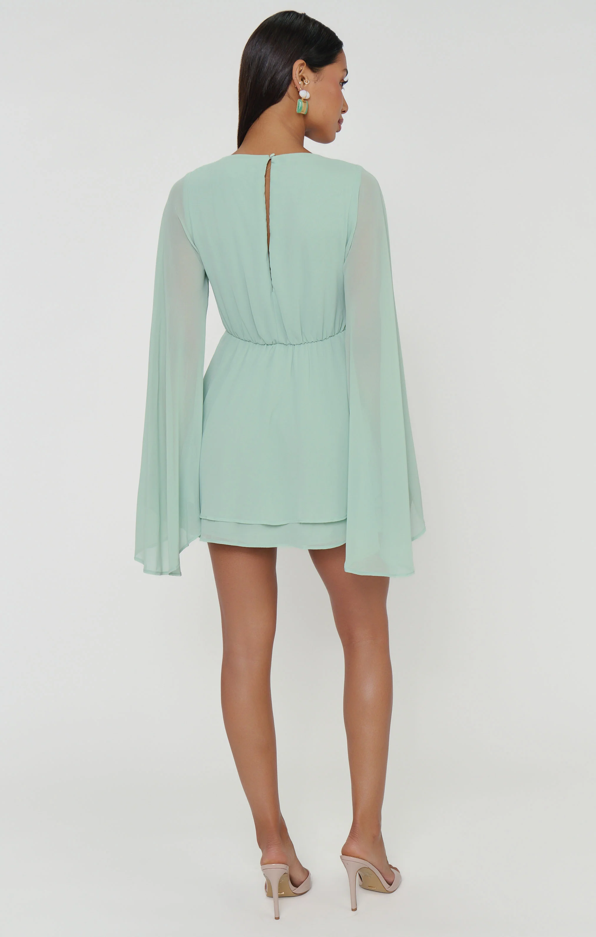 Robin Mini Dress ~ Sage Chiffon - Image 8