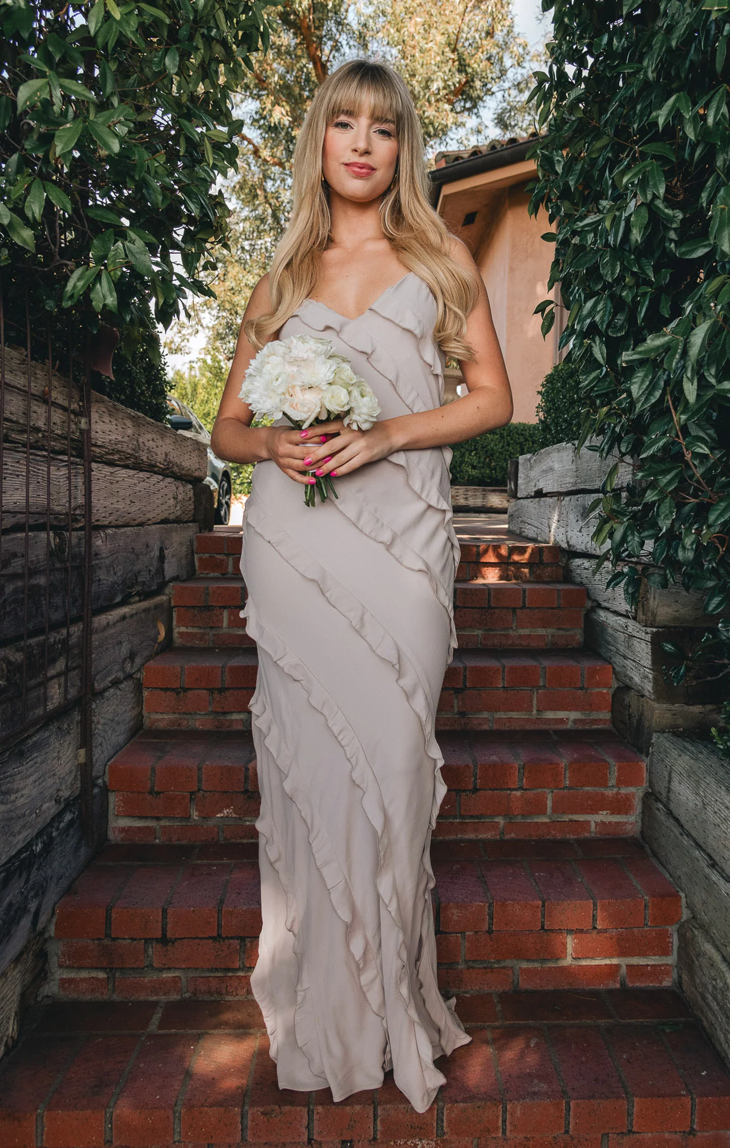 Romance Ruffle Dress ~ Show Me the Ring Crisp - Image 3