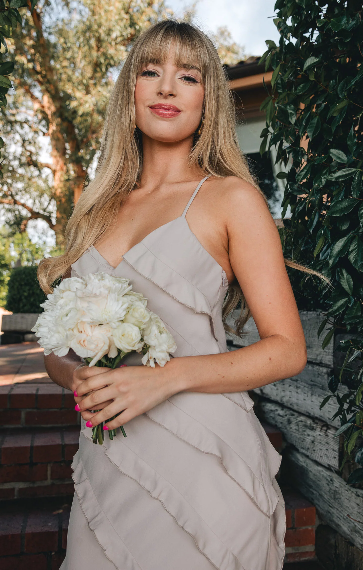 Romance Ruffle Dress ~ Show Me the Ring Crisp - Image 4