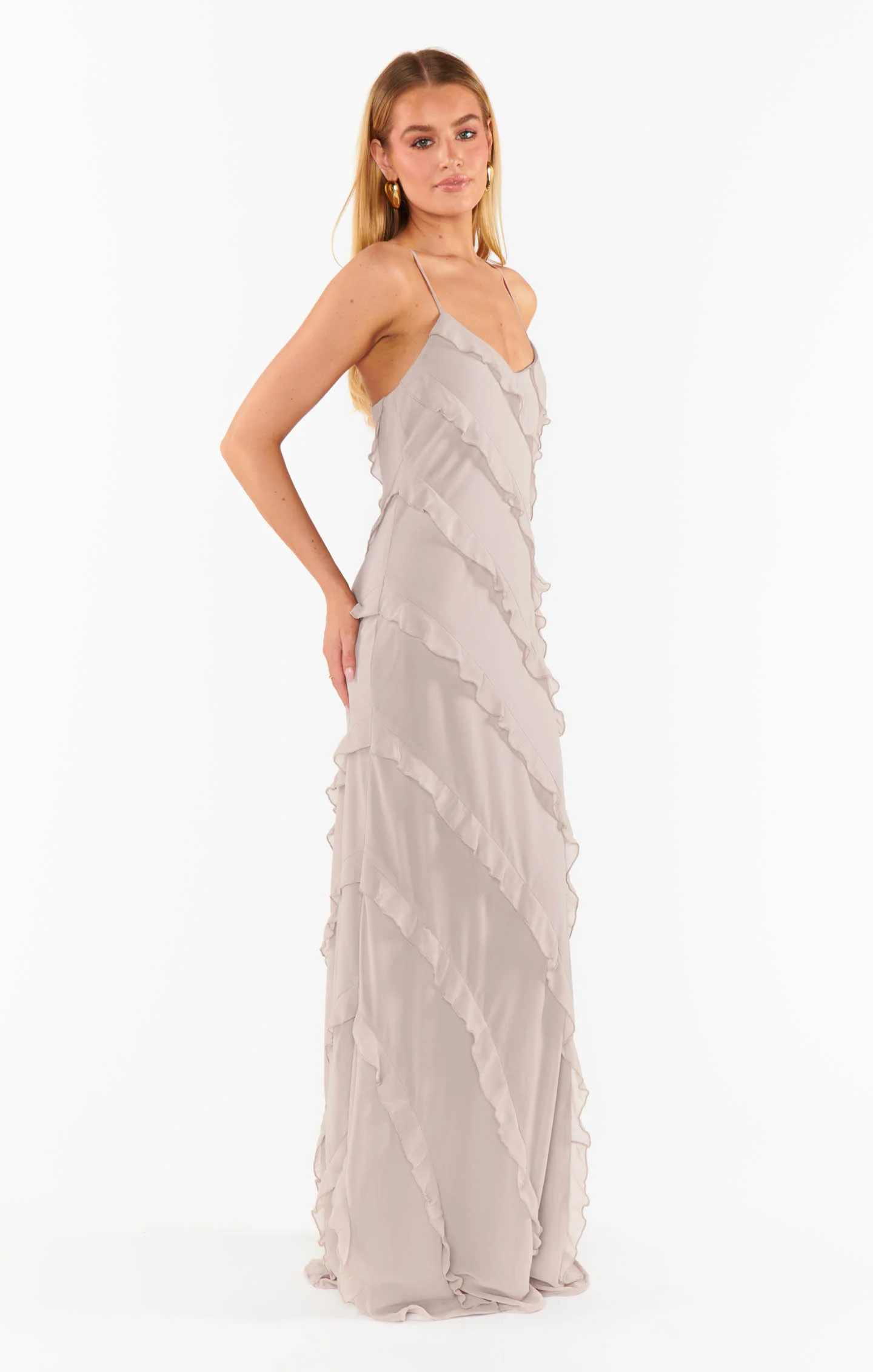 Romance Ruffle Dress ~ Show Me the Ring Crisp - Image 5