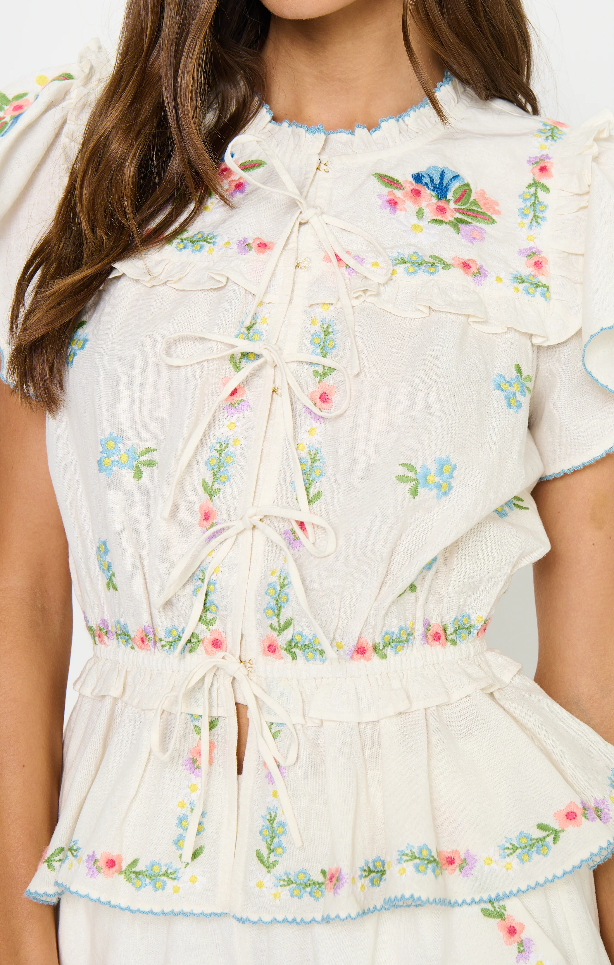 Romey Top ~ Wild Meadow Embroidery - Image 7