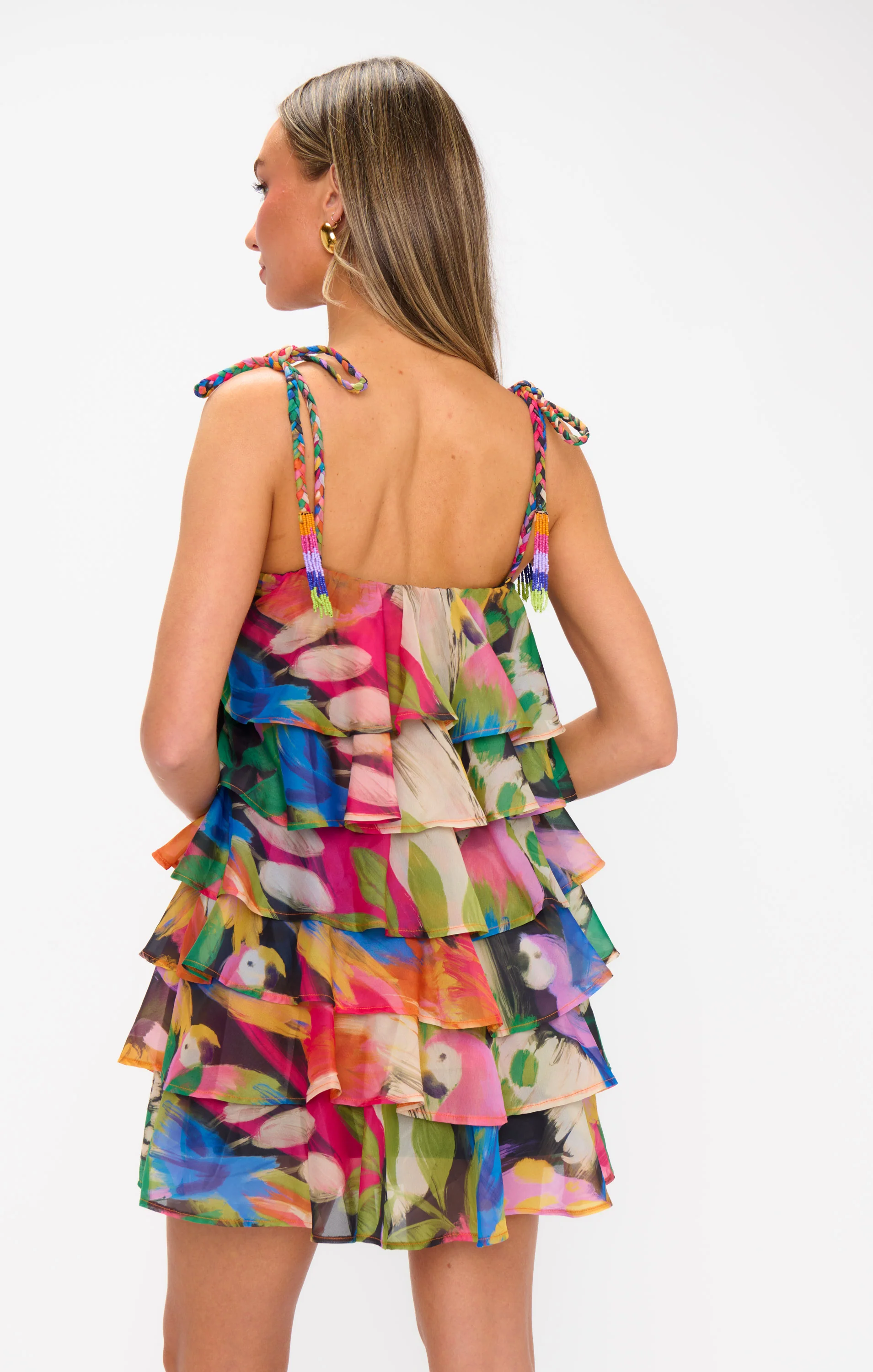 Rowen Ruffle Dress ~ Midnight in Rio - Image 5