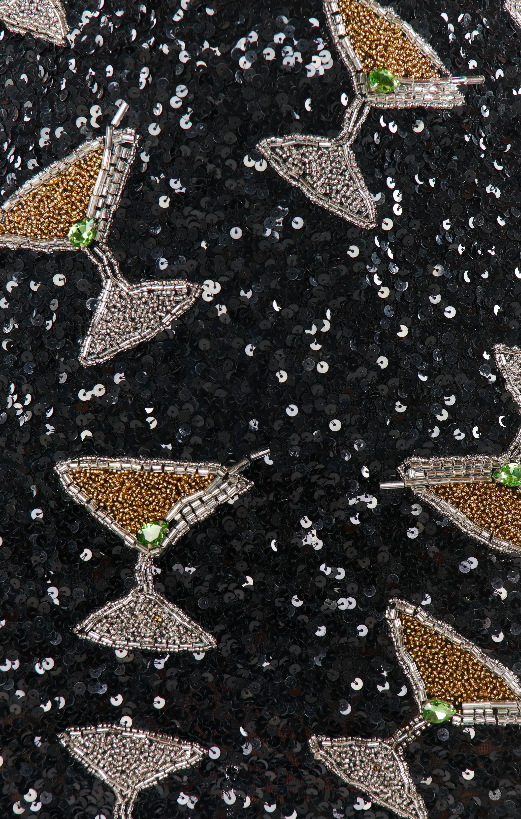 Roxanne Mini Skort ~ Tossed Tini Beaded Sequins - Image 9