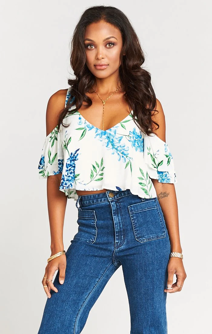 Sadie Ruffle Crop Top - Image 2
