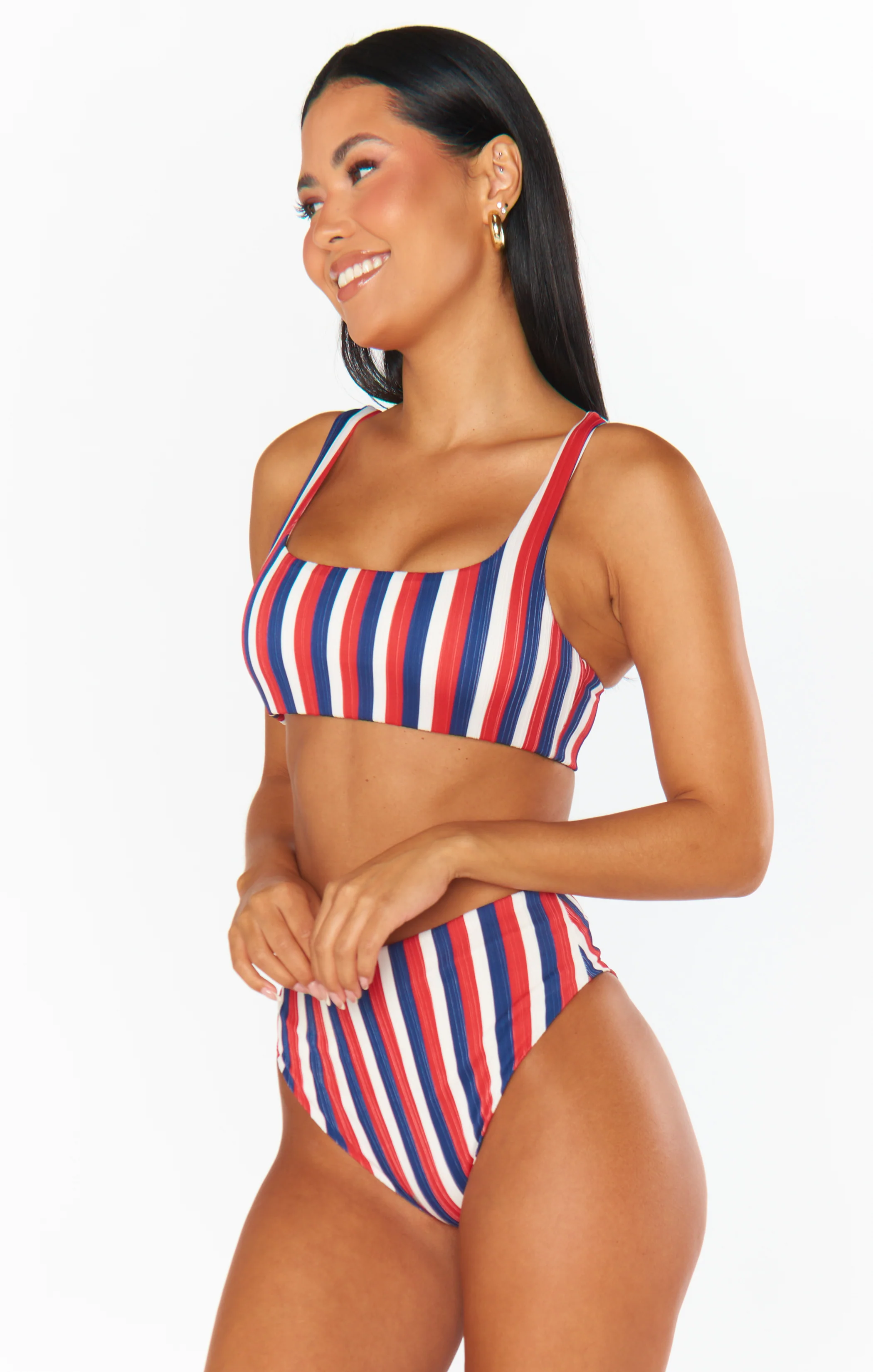 Sail Bottom ~ Americana Stripe Micro Rib - Image 2