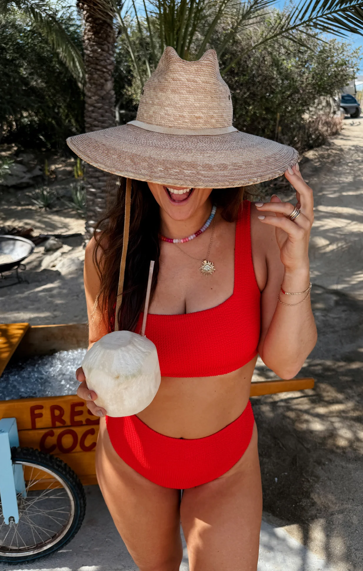 Sail Bottom ~ Hot Tamale Red Scrunch - Image 2