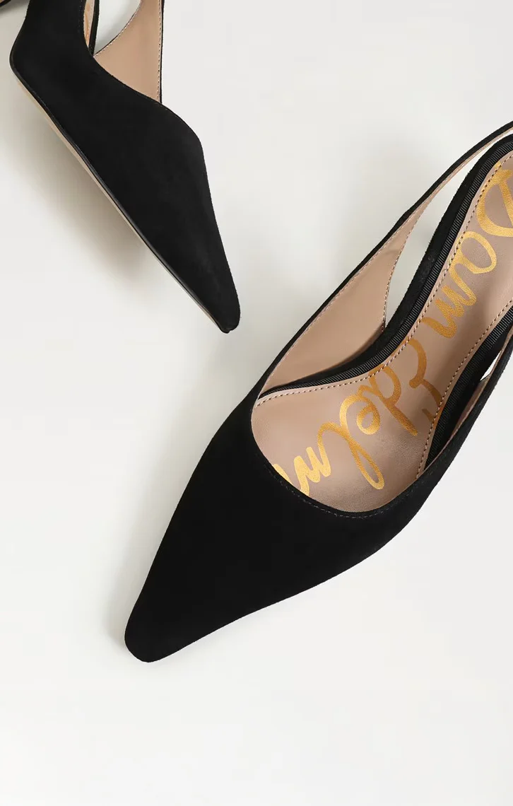 Sam Edelman Bianka Sling ~ Black Suede - Image 2