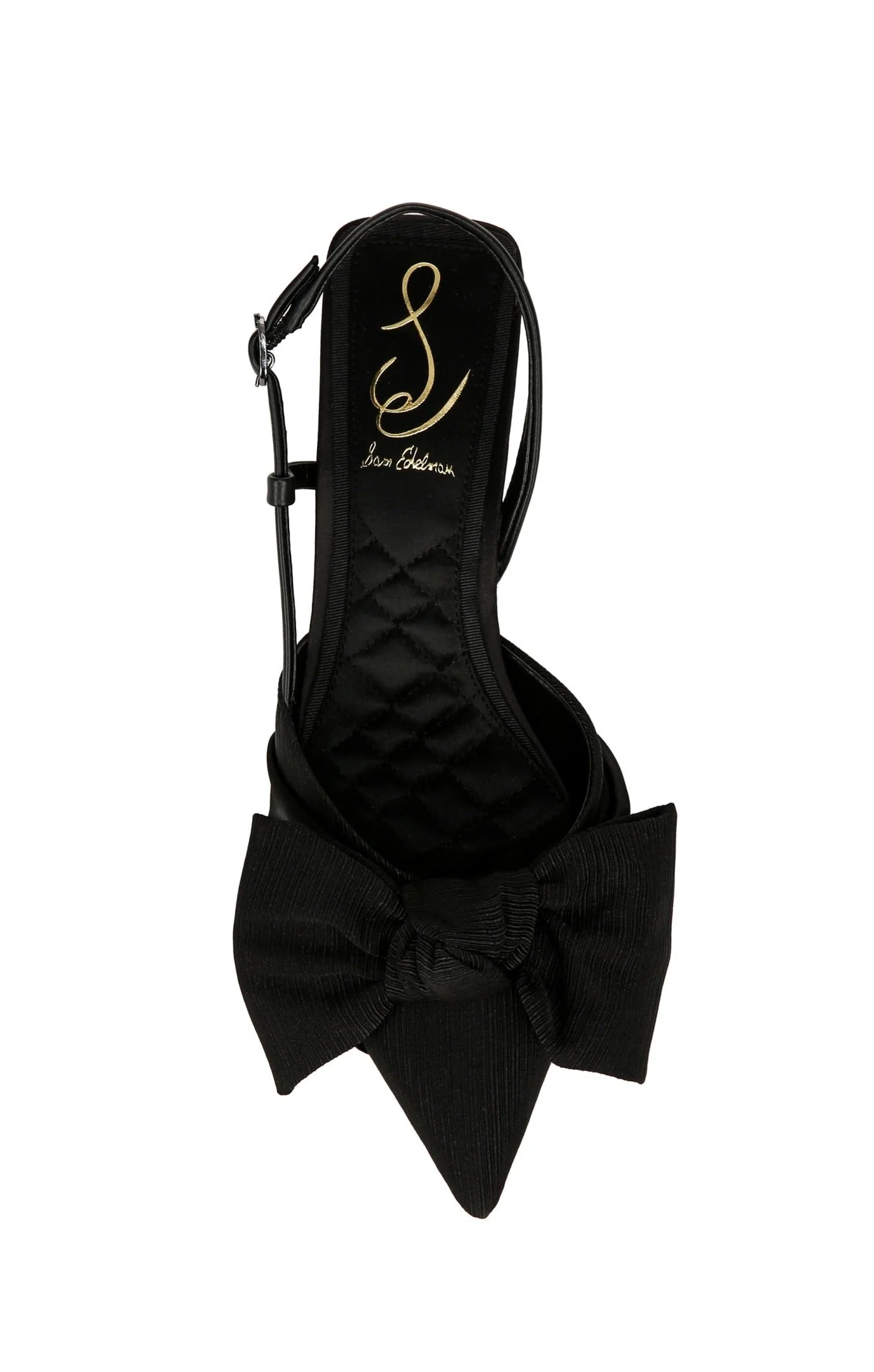 Sam Edelman Treena Bow Slingback Kitten Heel ~ Black - Image 2