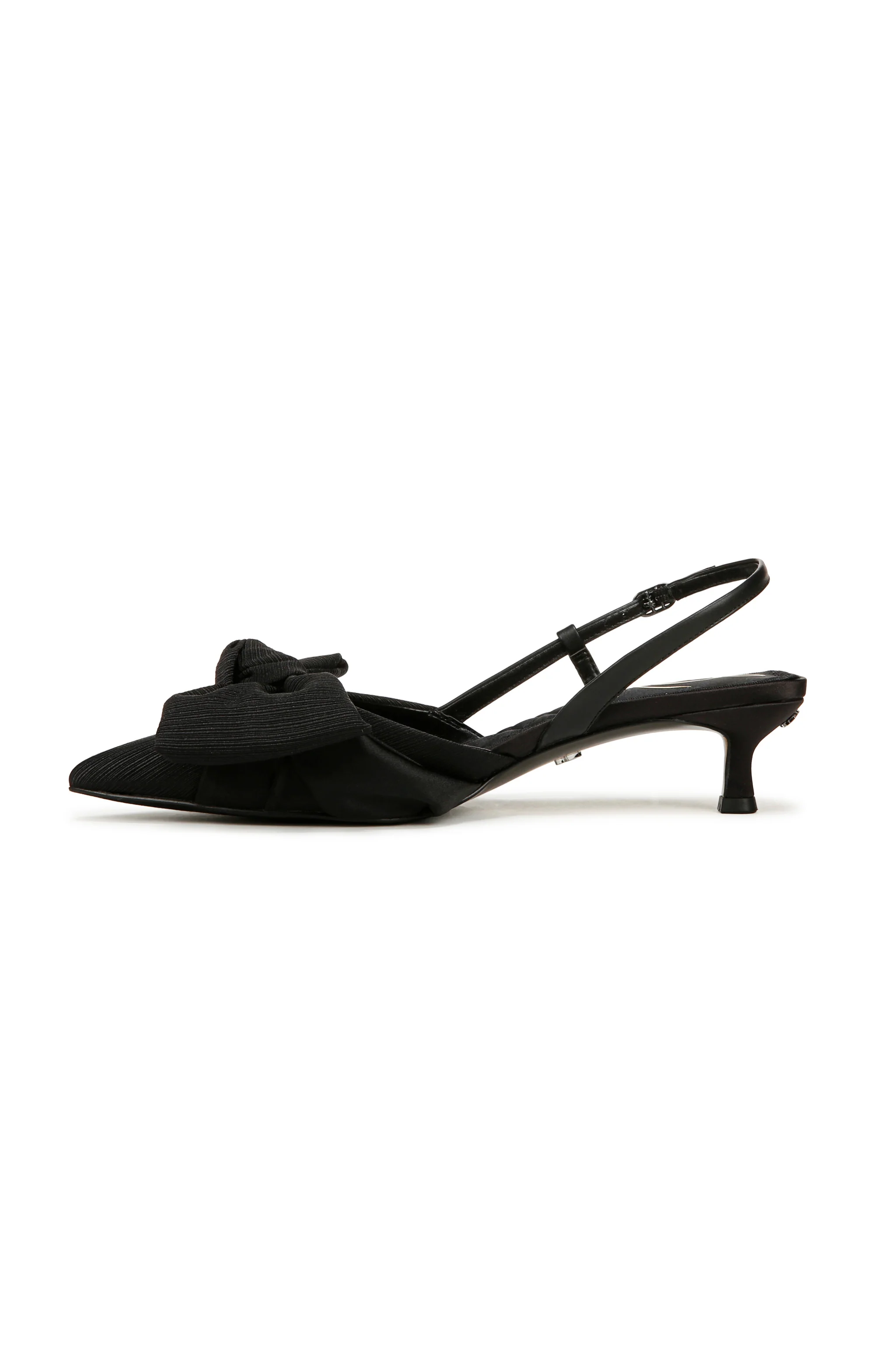 Sam Edelman Treena Bow Slingback Kitten Heel ~ Black - Image 6