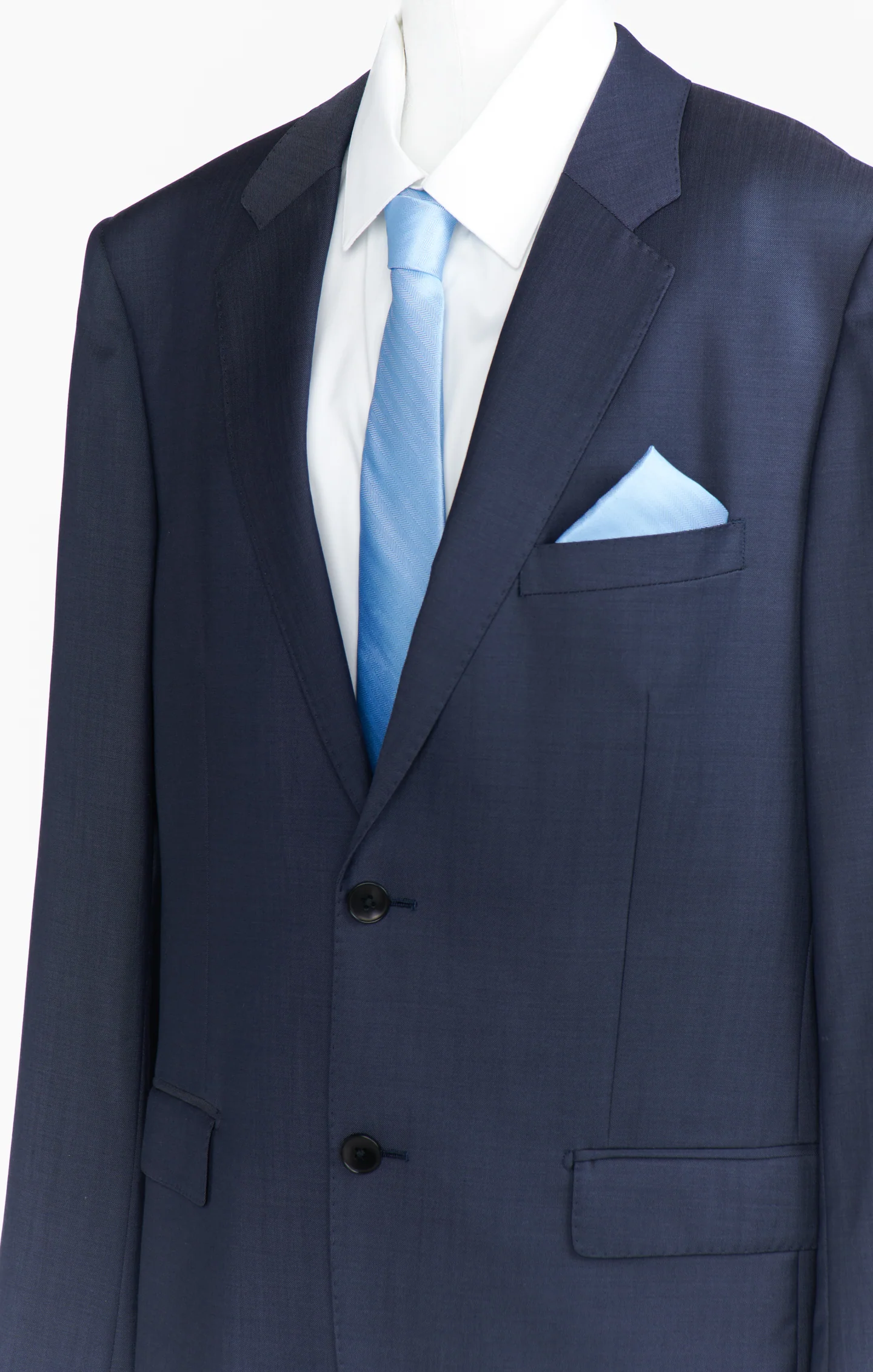 Sam Pocket Square ~ Baby Blue - Image 2