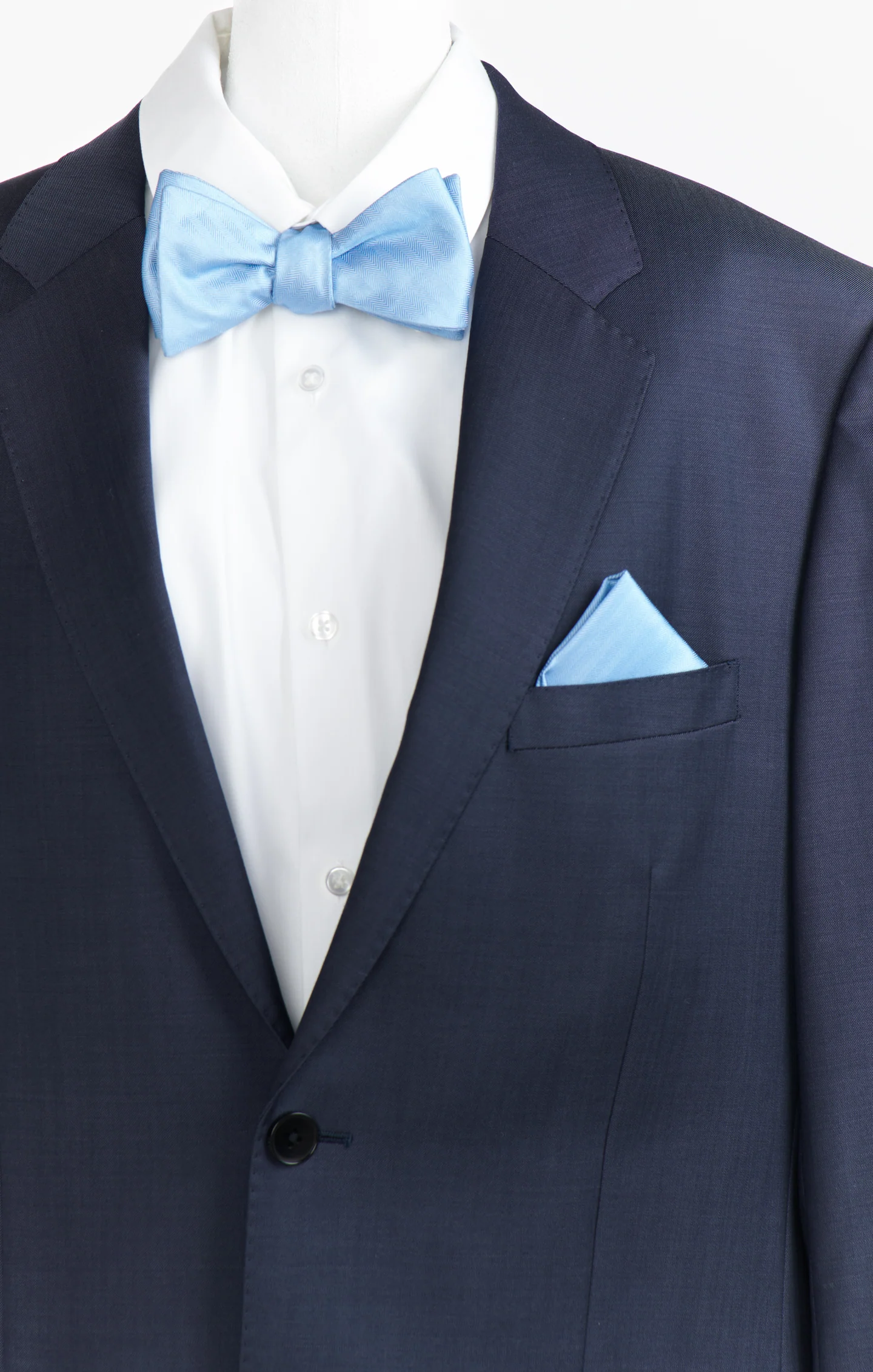 Sam Pocket Square ~ Baby Blue - Image 3
