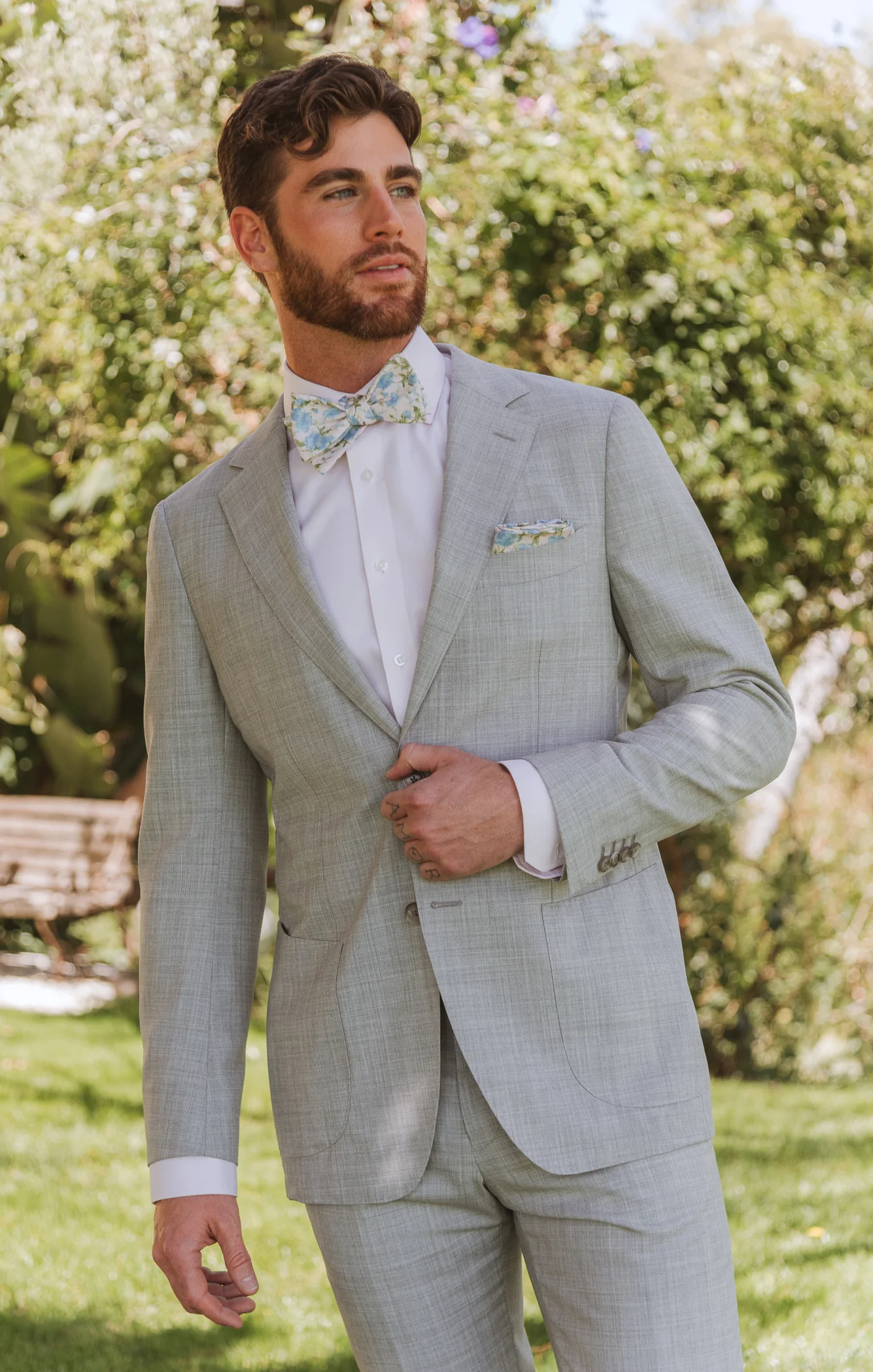 Sam Pocket Square ~ Charming Rose - Image 5