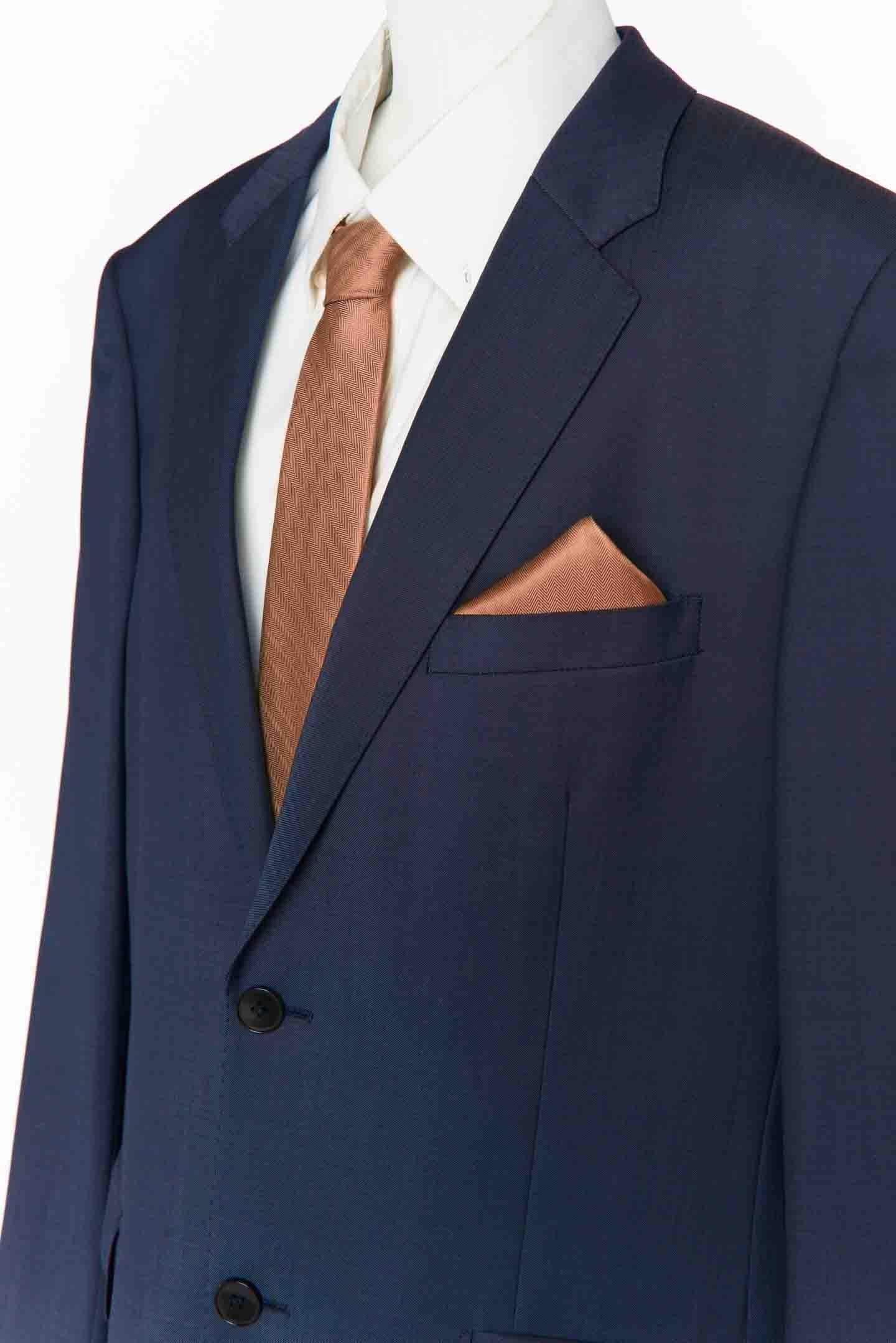 Sam Pocket Square ~ Copper Solid - Image 3