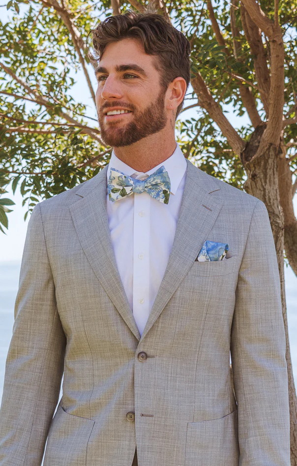 Sam Pocket Square ~ Cottage Floral Blue - Image 4