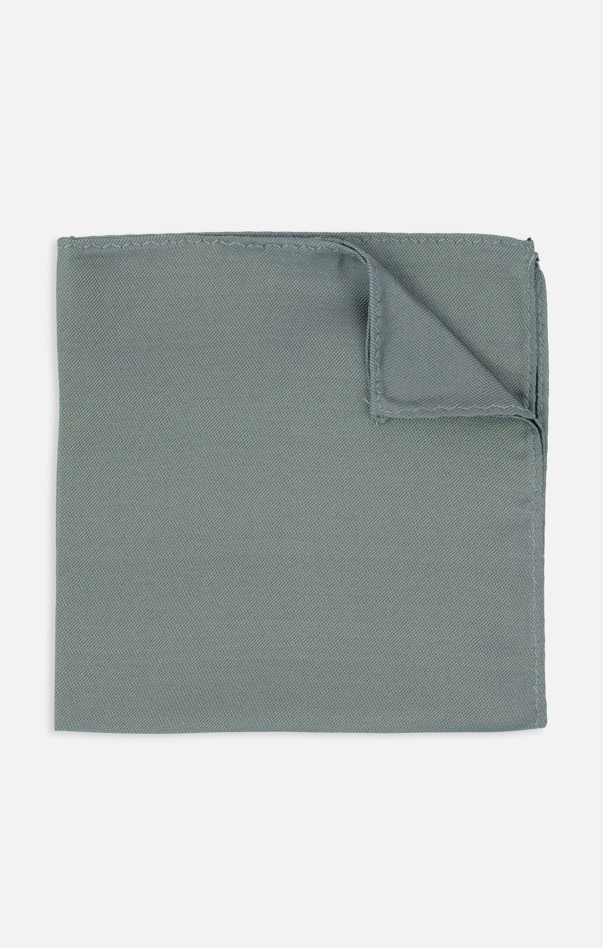 Sam Pocket Square ~ Deep Sage Solid - Image 2