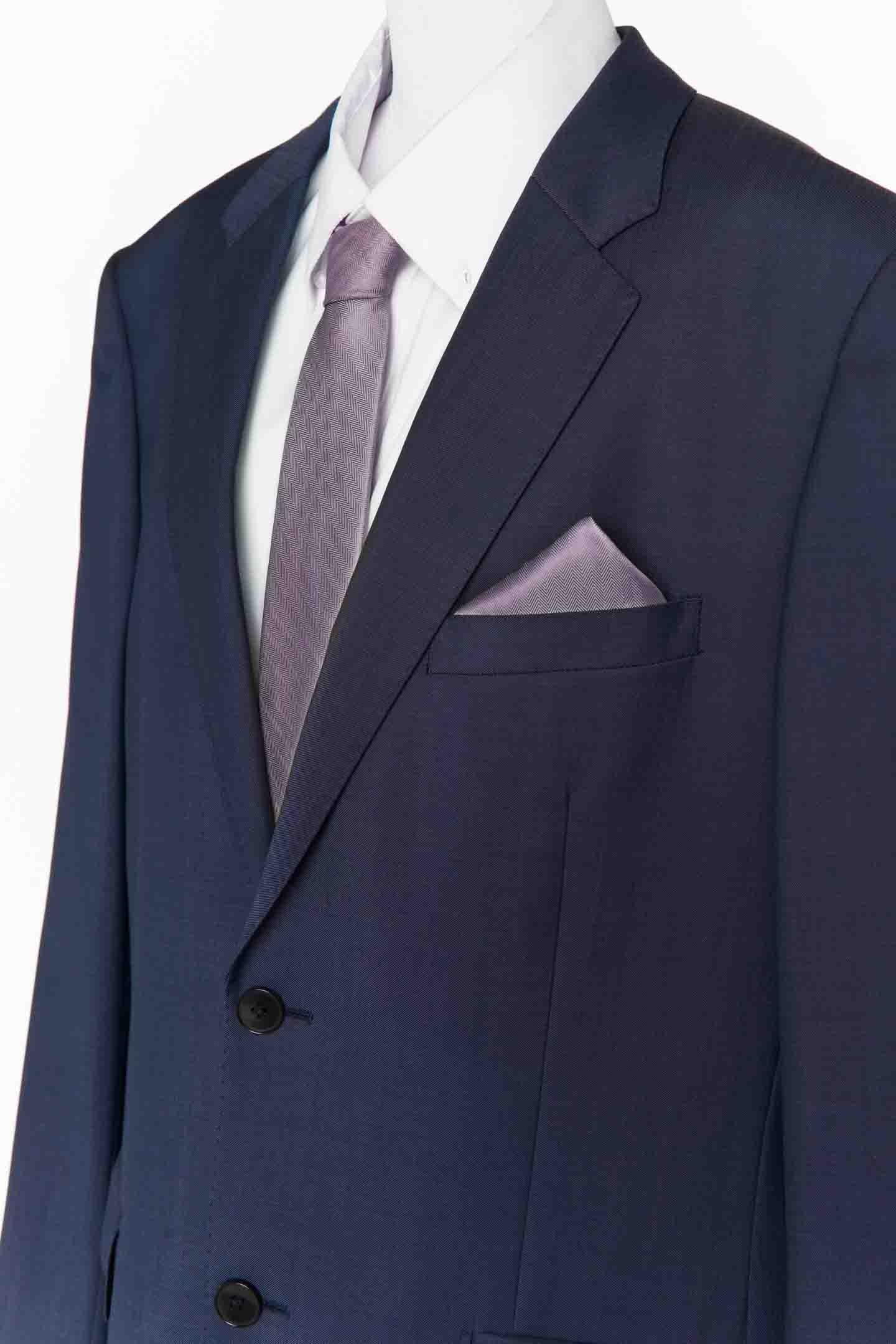 Sam Pocket Square ~ Dusty Purple Solid - Image 3