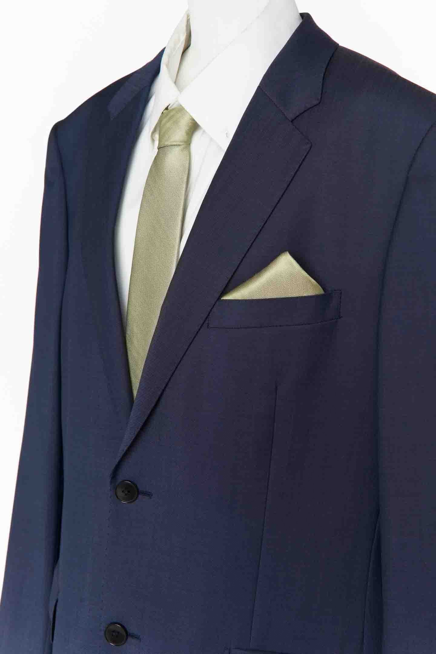 Sam Pocket Square ~ Moss Green Solid - Image 3