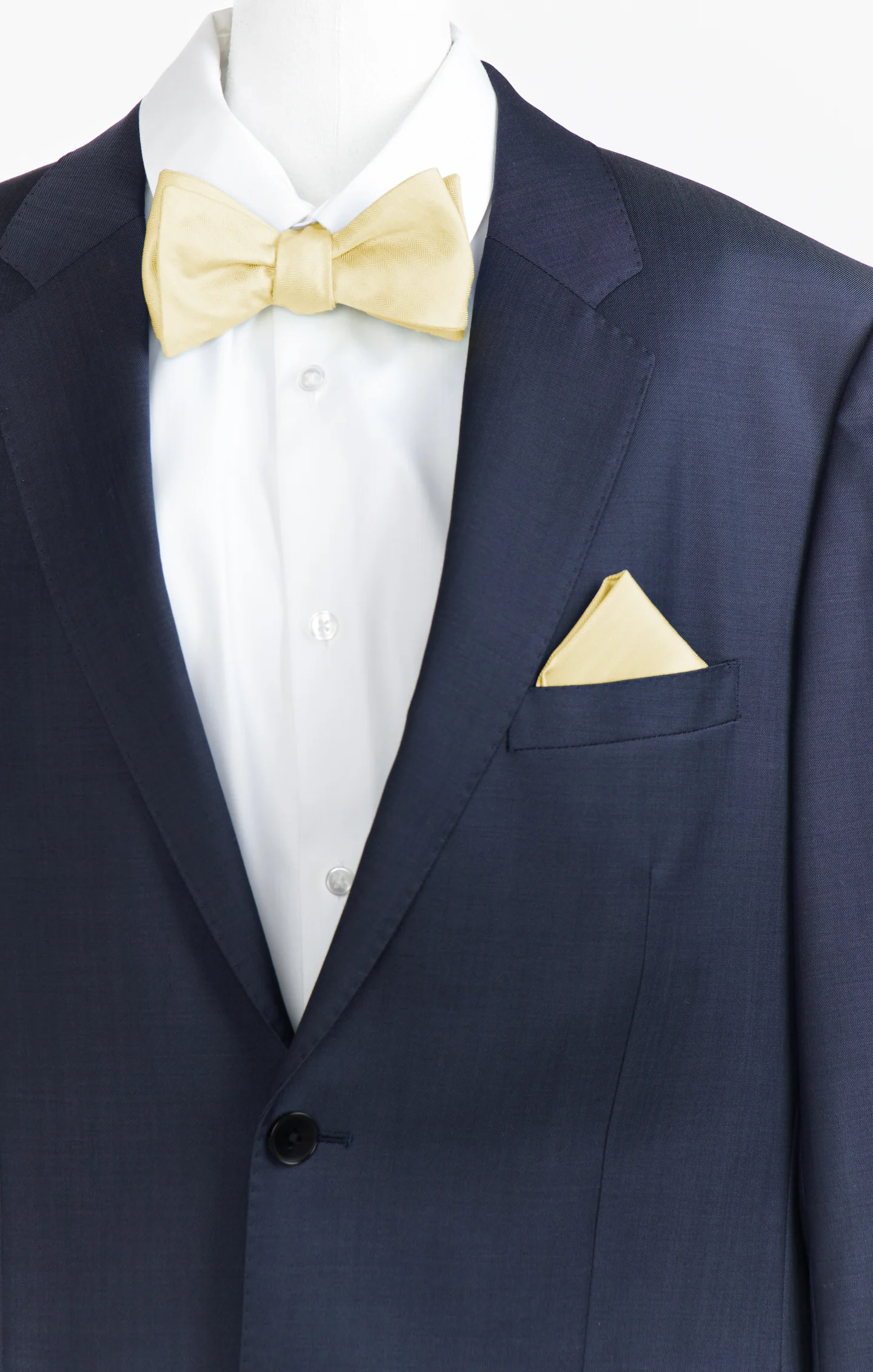 Sam Pocket Square ~ Pale Yellow - Image 2