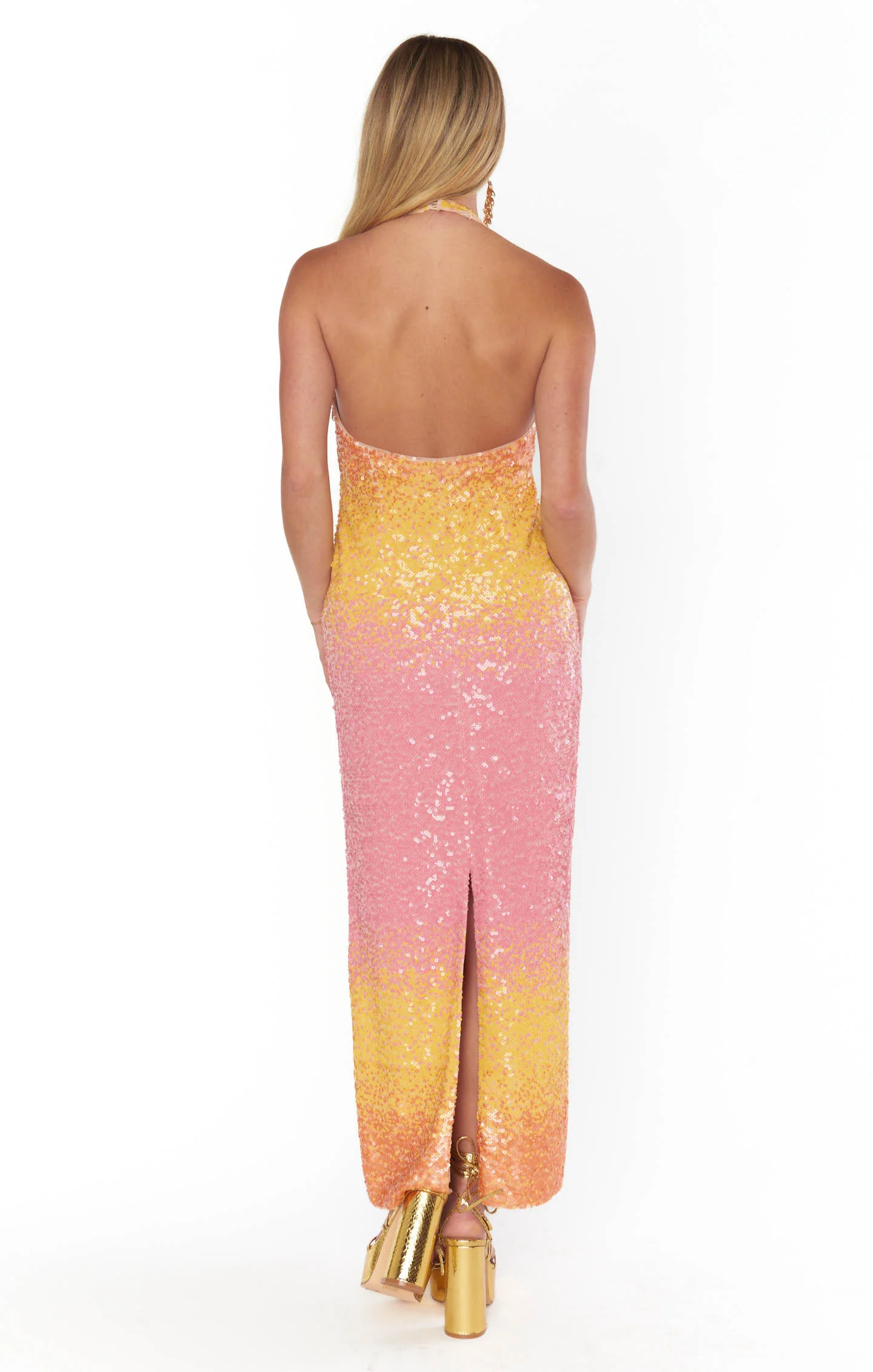 Samba Midi Dress ~ Sundown Ombre Sequins - Image 12