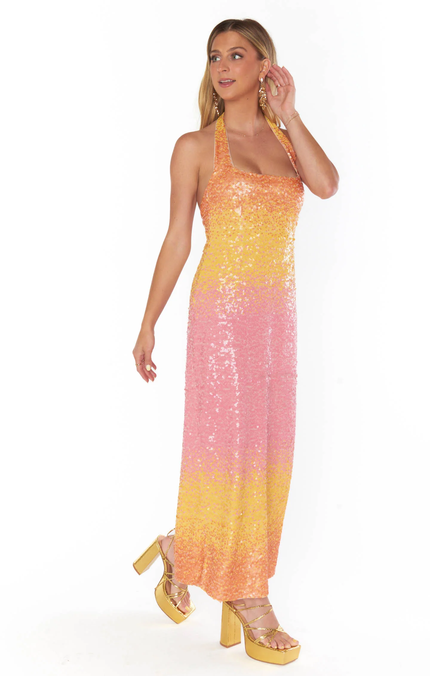 Samba Midi Dress ~ Sundown Ombre Sequins - Image 7