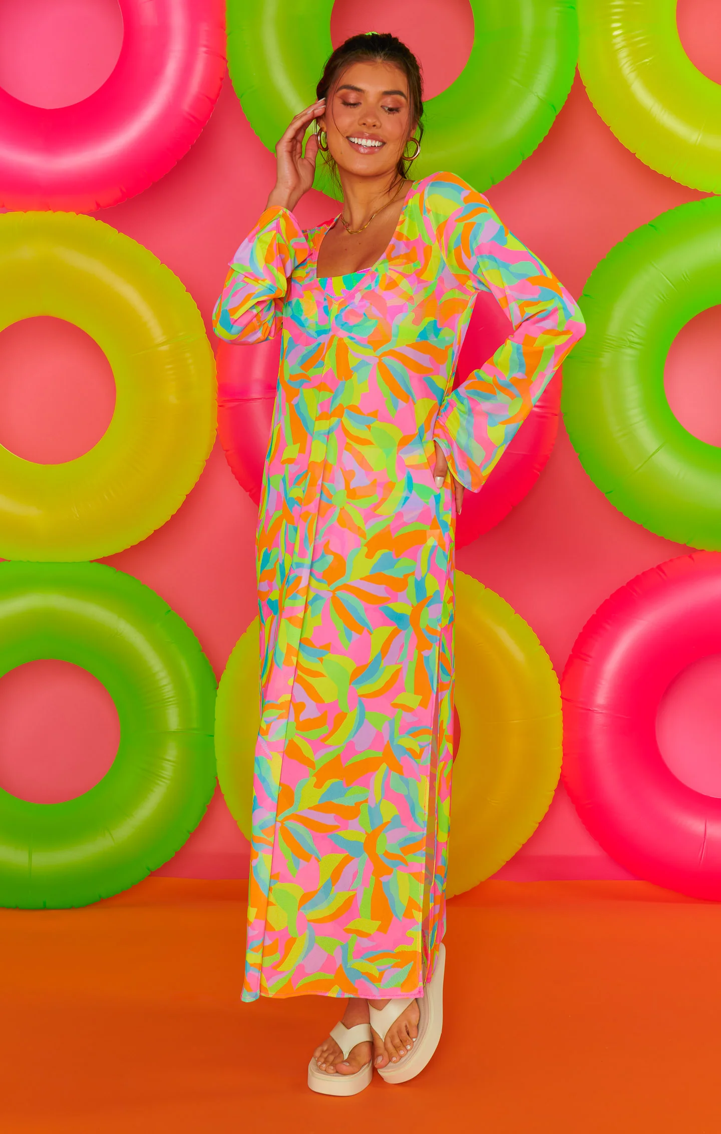 Santos Cover Up ~ Neon Tropics - Image 4