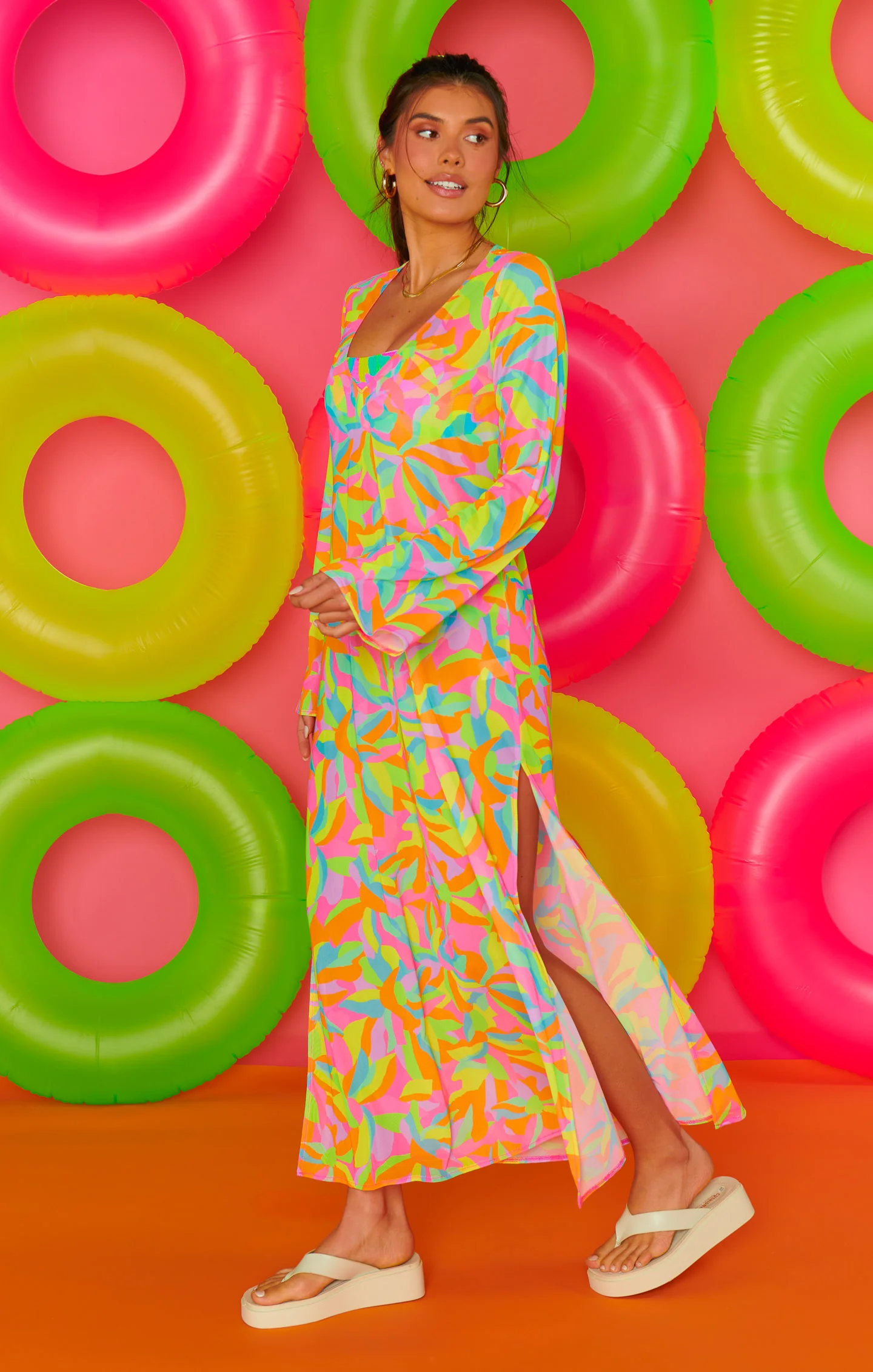 Santos Cover Up ~ Neon Tropics - Image 6