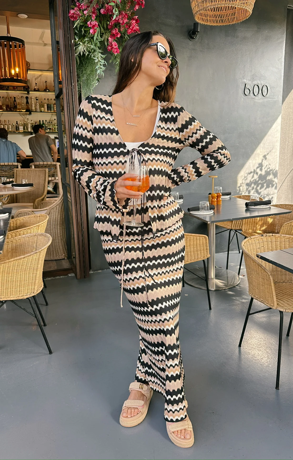 Saturday Skirt ~ Neutral Groovy Knit - Image 6