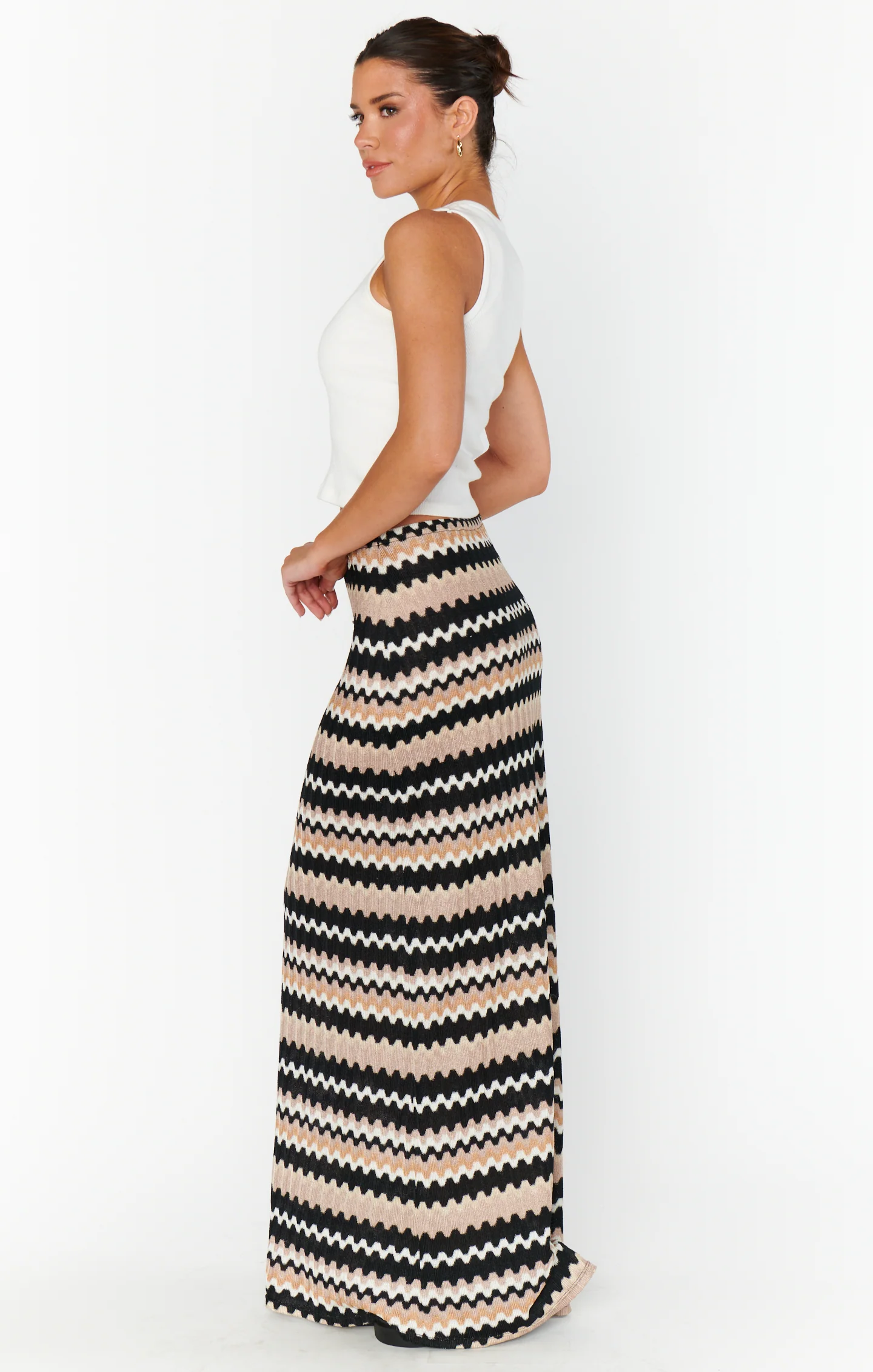 Saturday Skirt ~ Neutral Groovy Knit - Image 8