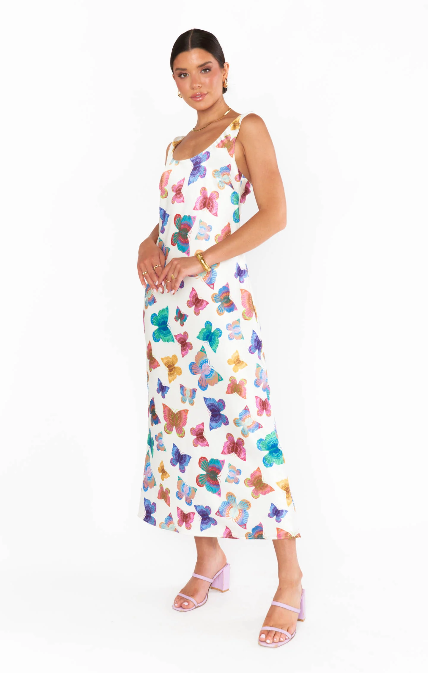 Serenade Slip Dress ~ Rainbow Butterflies - Image 3