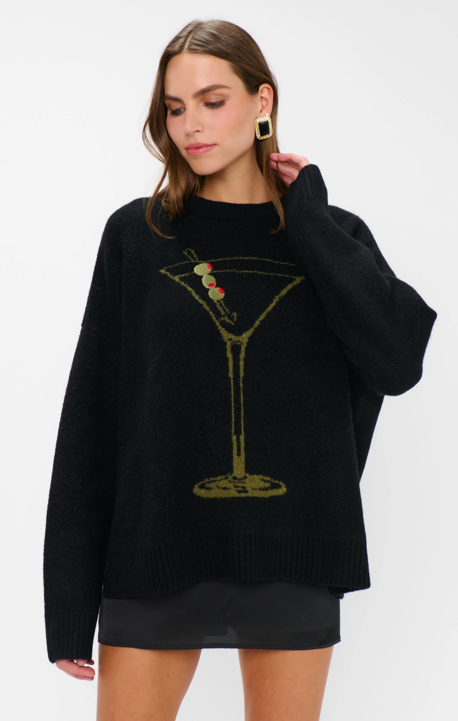 Settle In Sweater ~ Dirty Martini Knit - Image 3