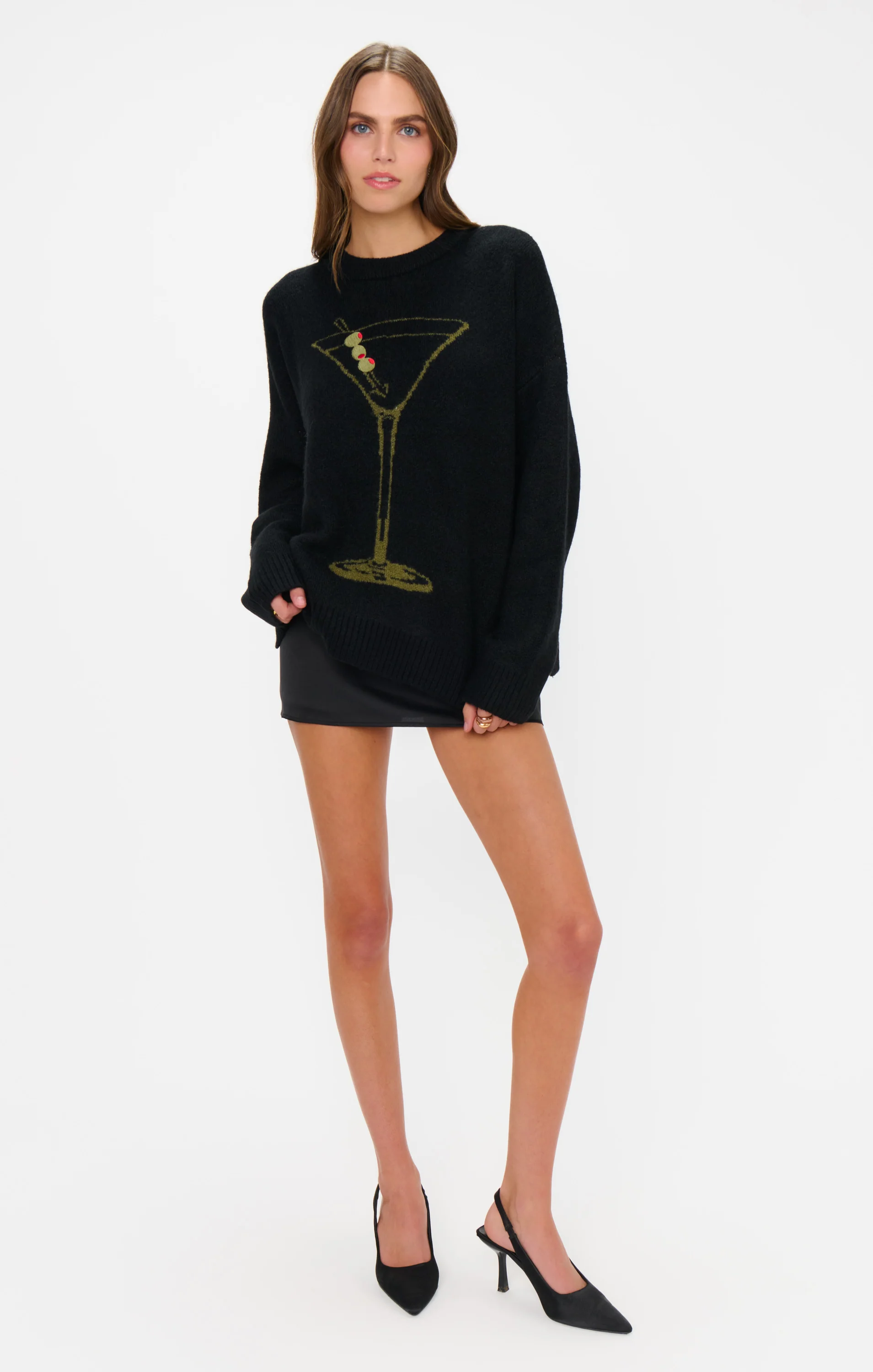 Settle In Sweater ~ Dirty Martini Knit - Image 4