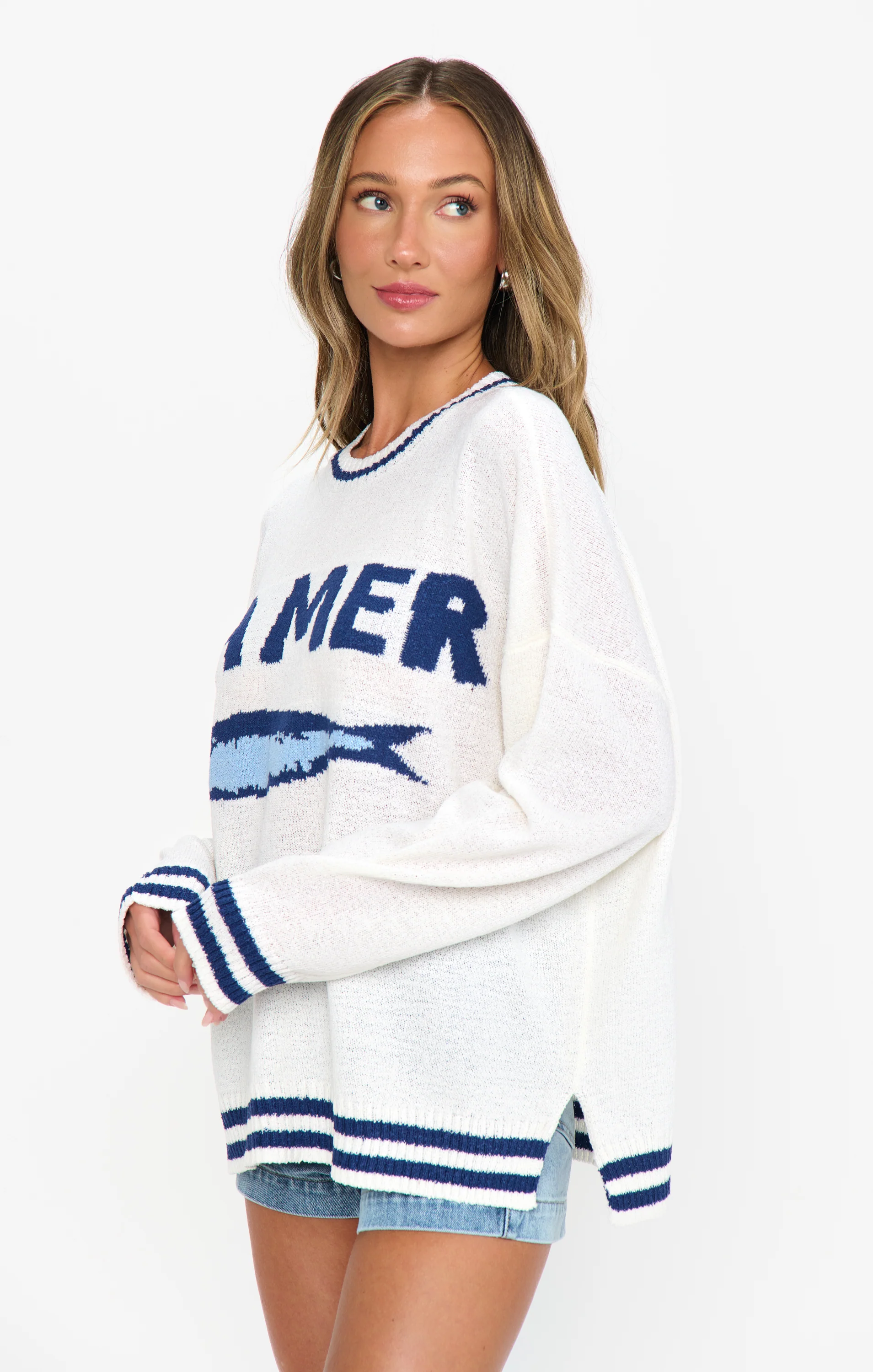 Settle In Sweater ~ La Mer Graphic Knit - Image 3