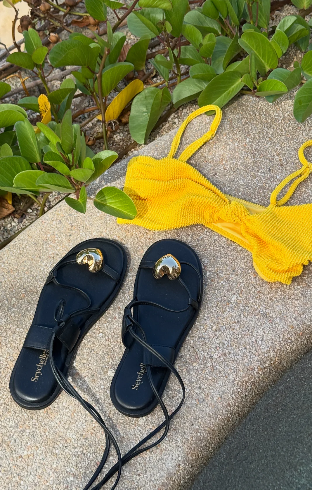 Seychells Take You There Sandal ~ Black - Image 2