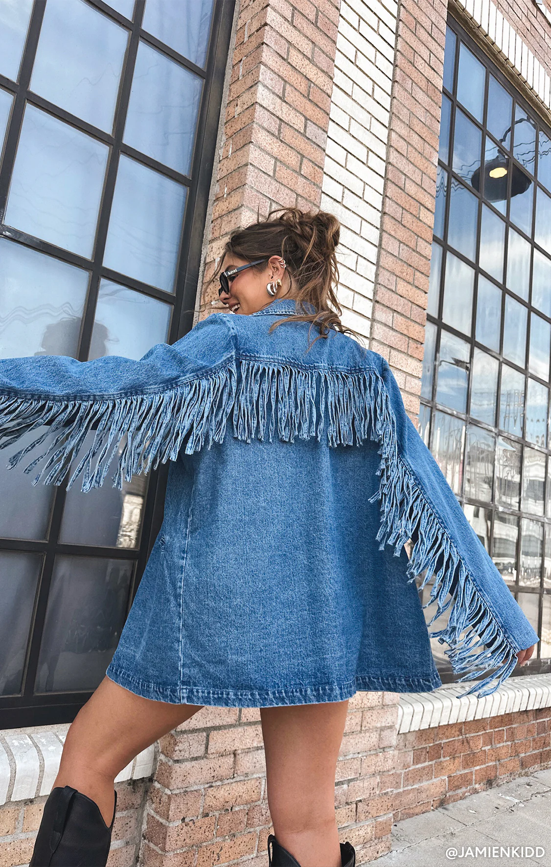 Sierra Fringe Jacket ~ Blue Indigo - Image 7