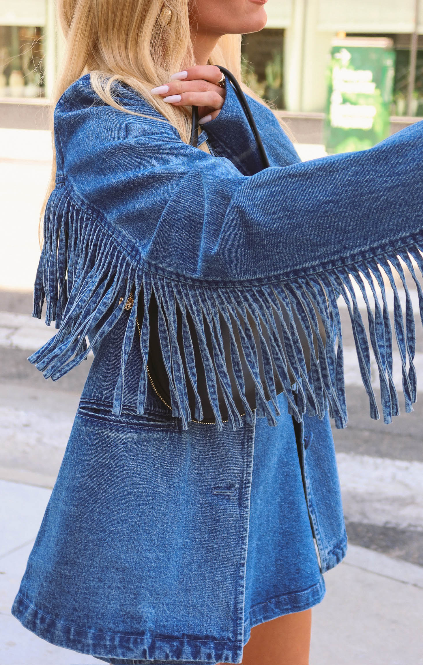 Sierra Fringe Jacket ~ Blue Indigo - Image 9