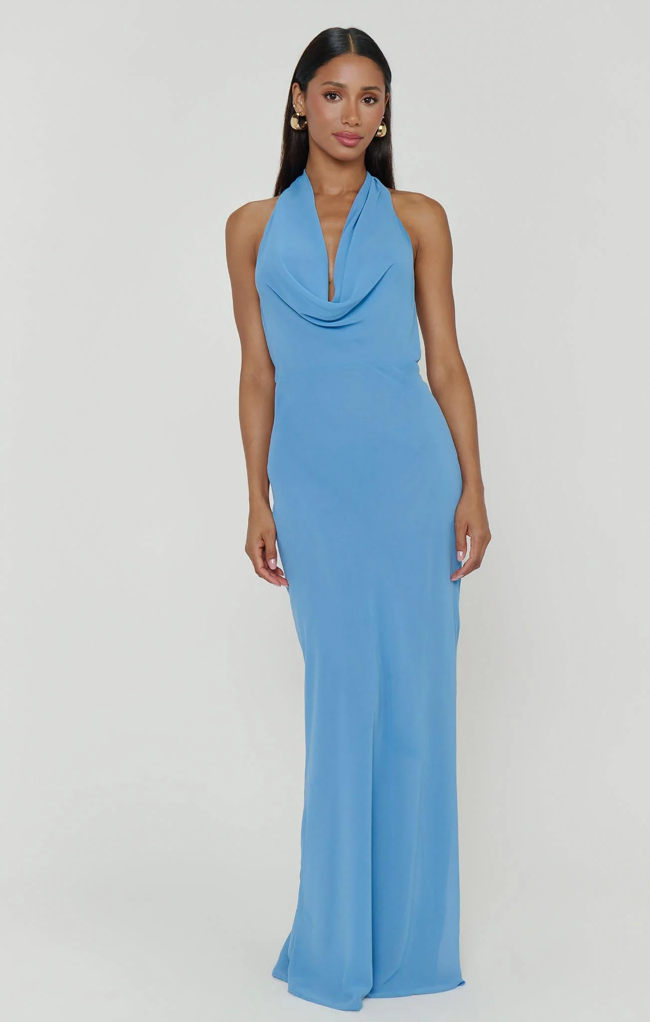Simone Maxi Dress ~ Deep Tranquil Blue - Image 3
