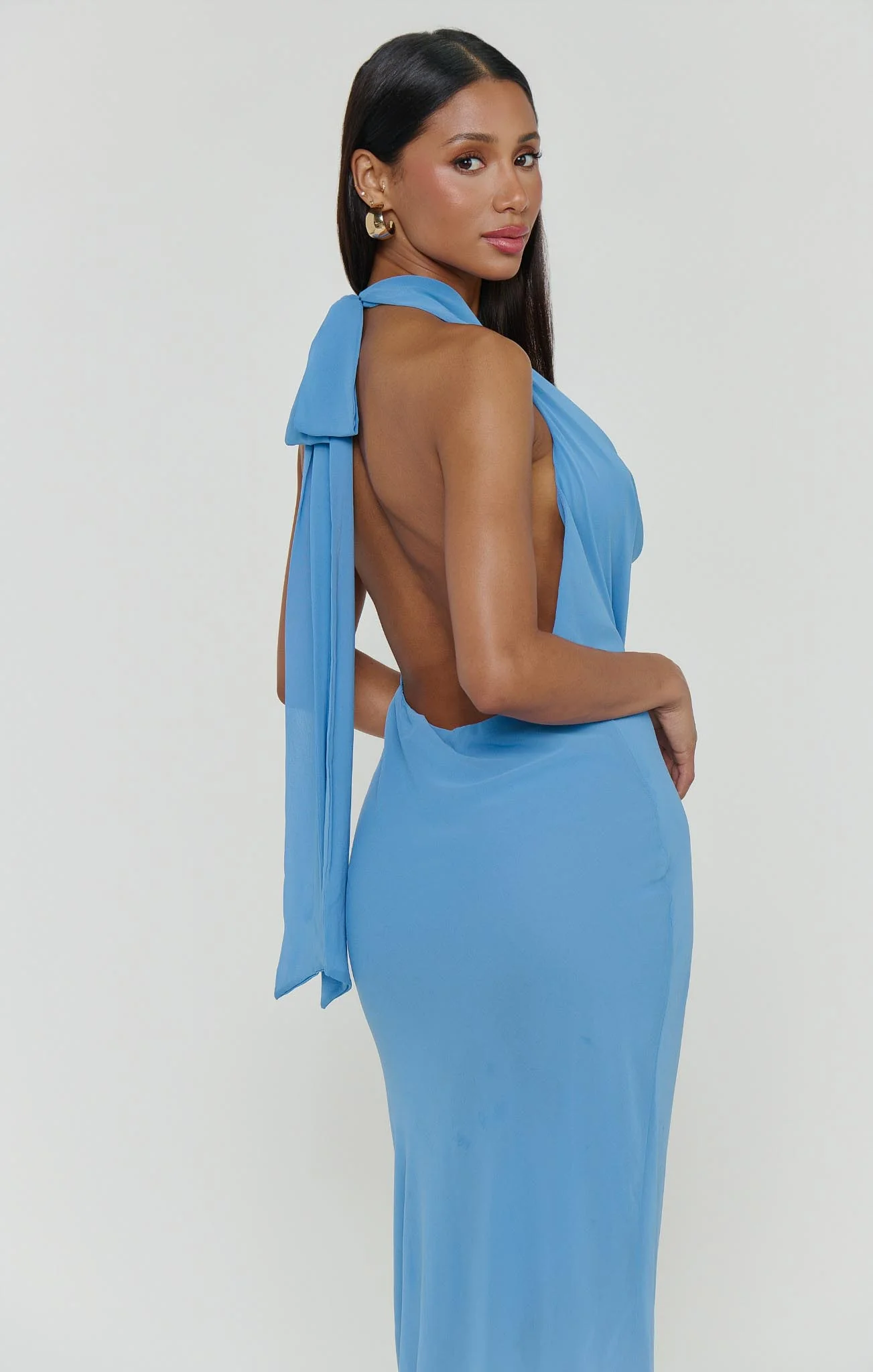 Simone Maxi Dress ~ Deep Tranquil Blue - Image 4