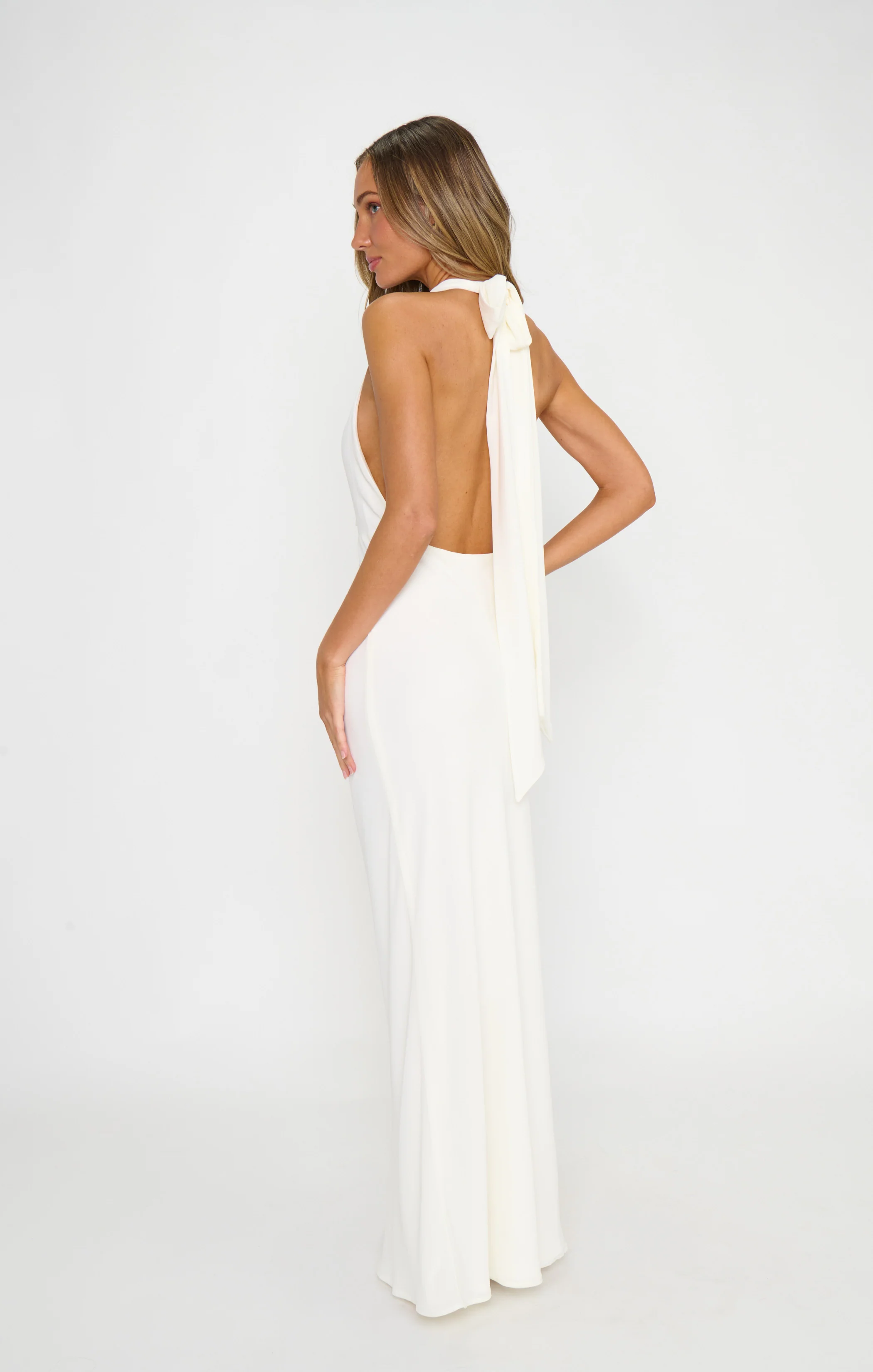 Simone Maxi Dress ~ Wedding Cake Chiffon - Image 4