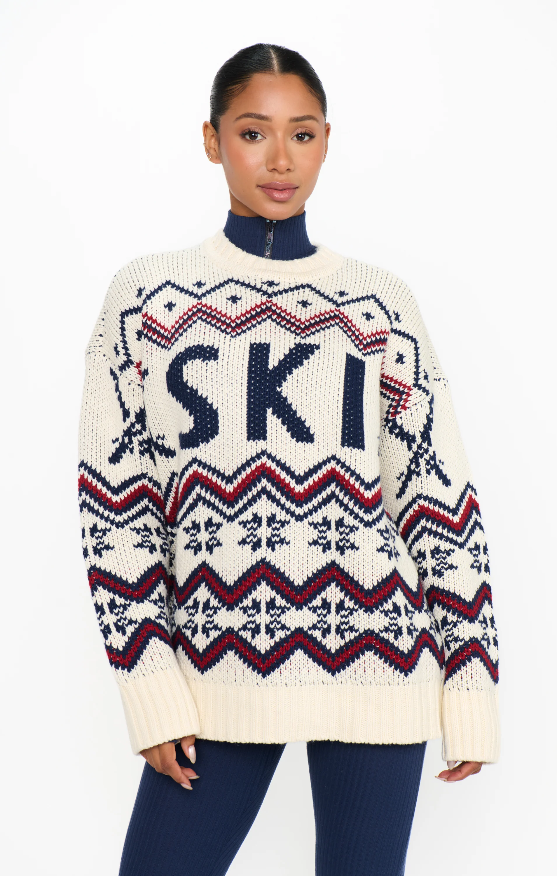 Ski in Sweater ~ Cream Ski Knit - Image 6